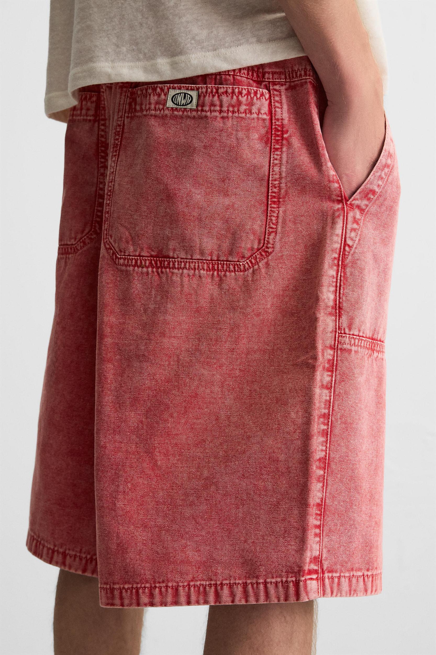 WASHED RELAXED FIT BERMUDA SHORTS Product Image