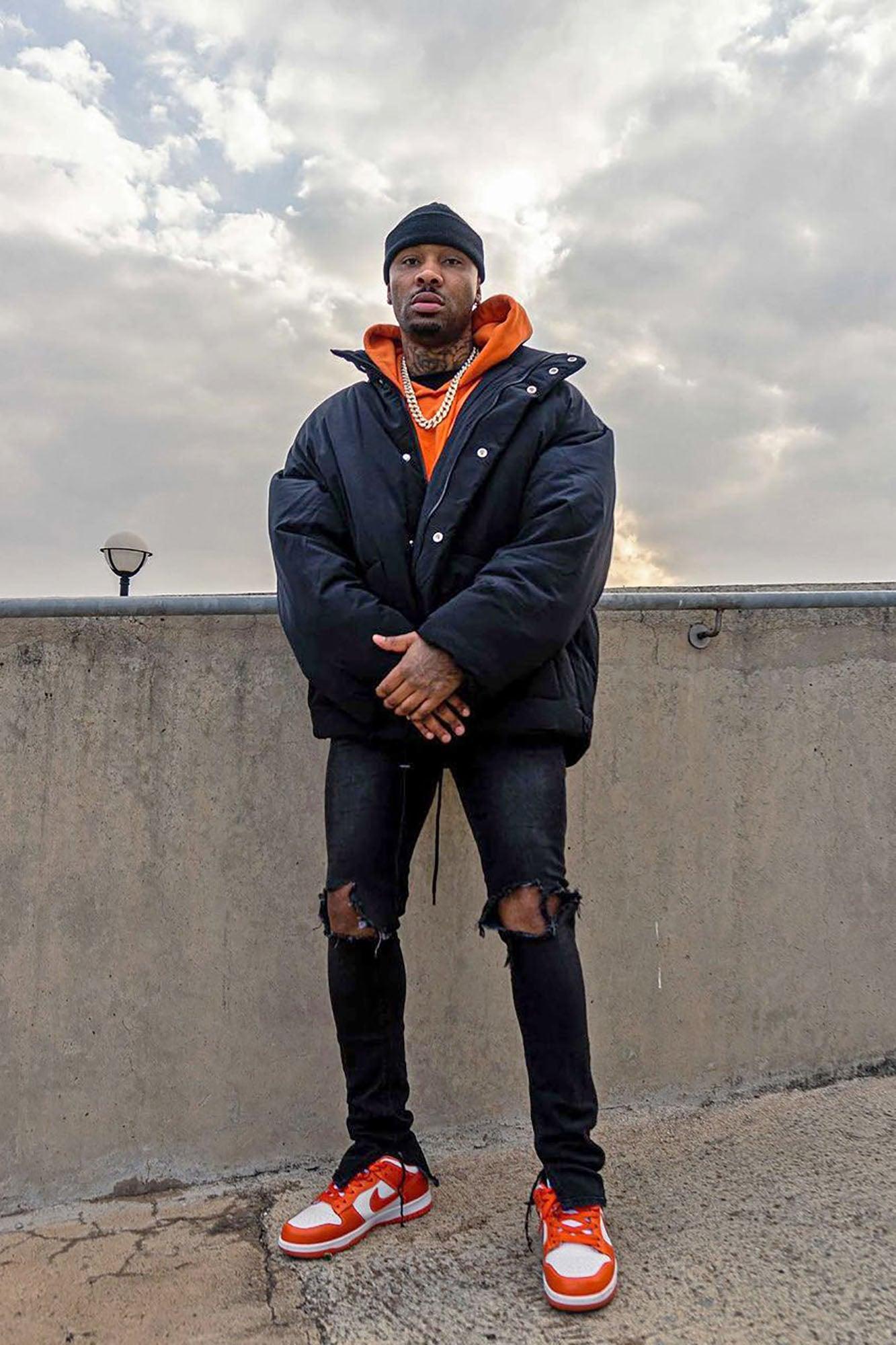 Titan Cargo Pocket Puffer Jacket - Black Product Image