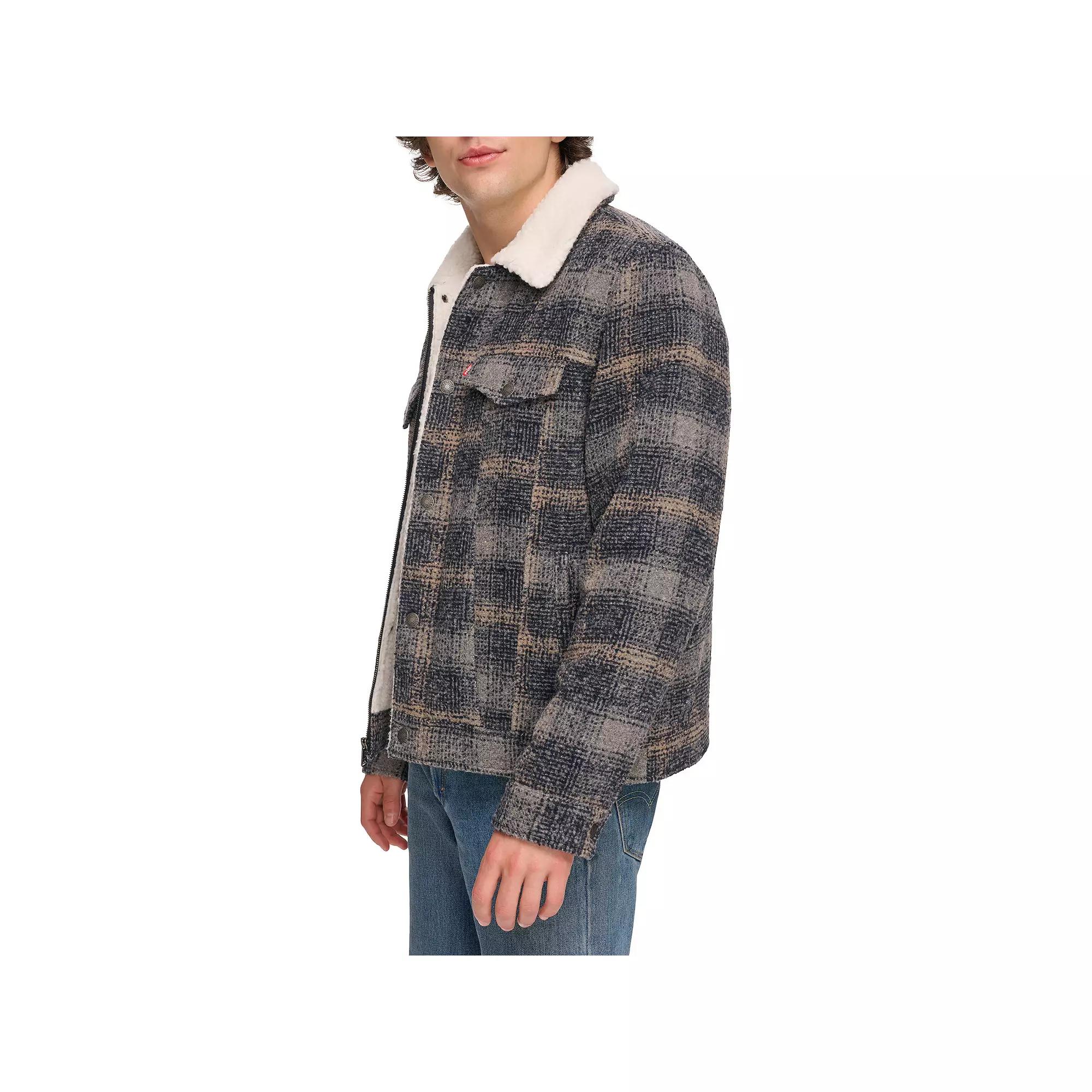 Men's Levi's® Faux Wool Sherpa Lined Trucker Jacket,  Product Image