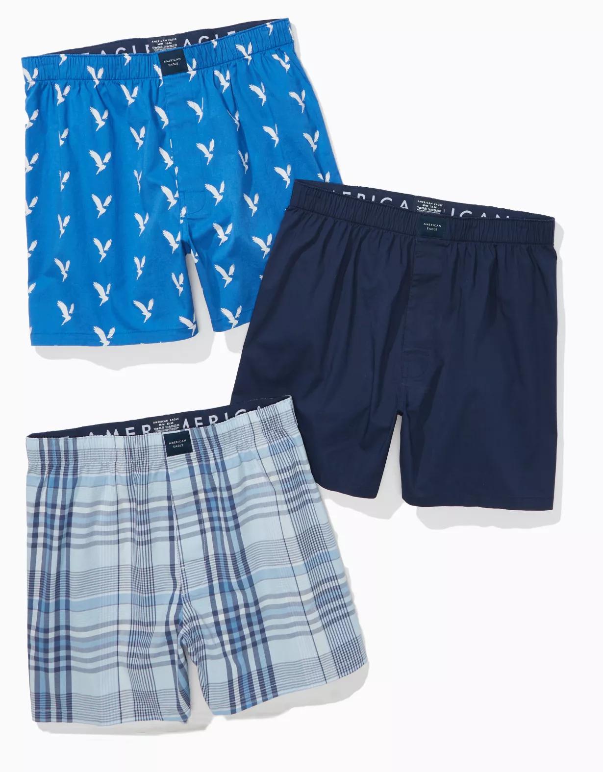 AEO Men's Plaid Stretch Boxer Short Product Image