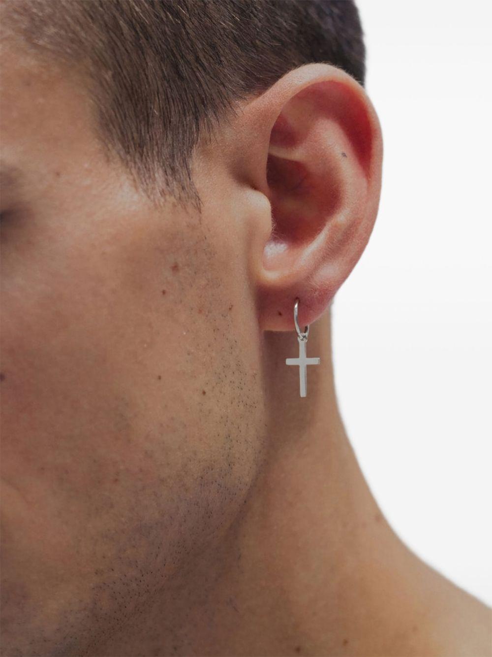 cross hoop earring Product Image