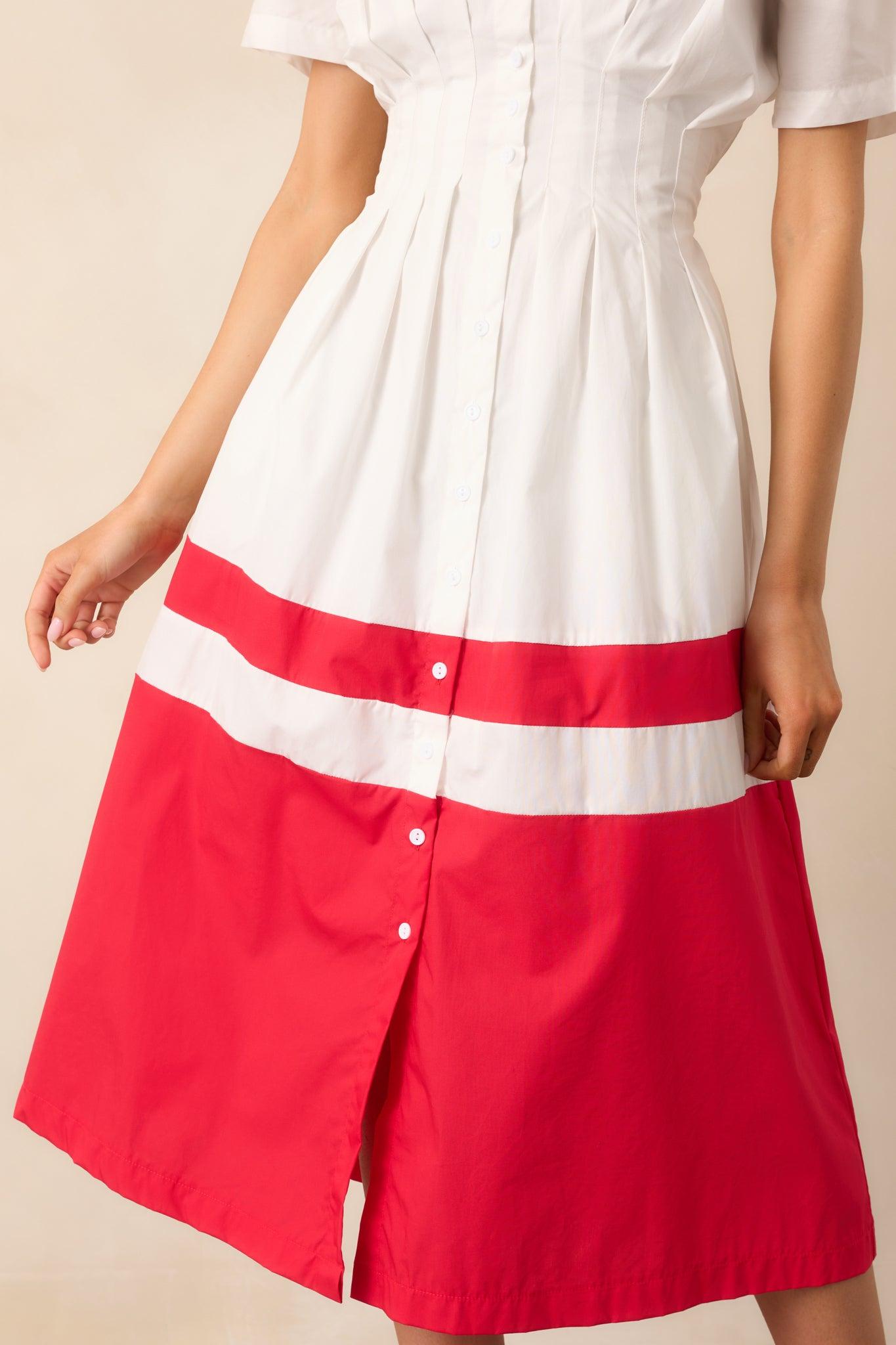 The Diner Downtown Ivory Cotton Maxi Shirt Dress Product Image