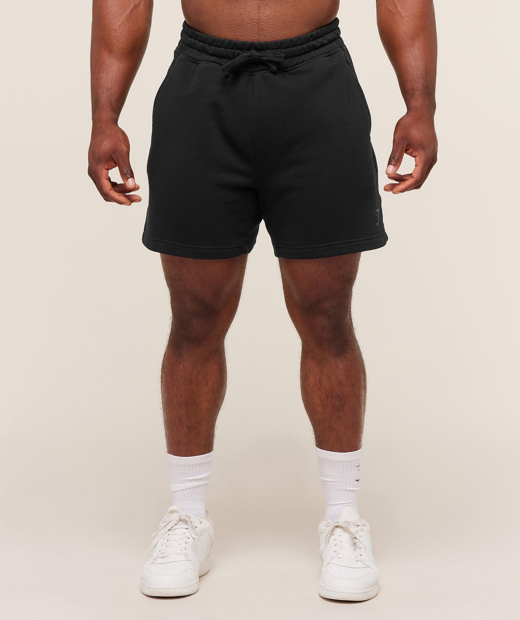 Gymshark Power 5" Shorts - Black/Asphalt Grey Male Product Image