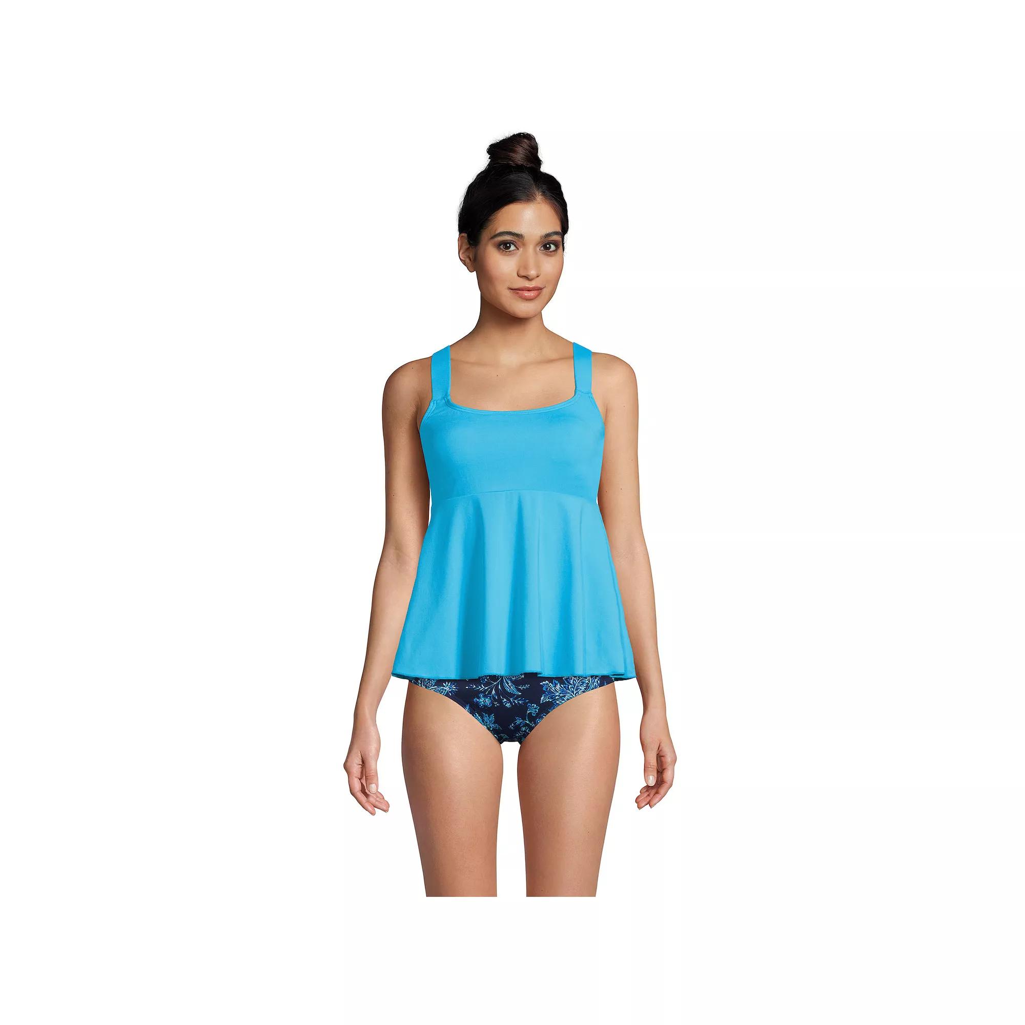 Women's Lands' End Flutter Empire UPF 50 Tankini Swimsuit Top,  Product Image