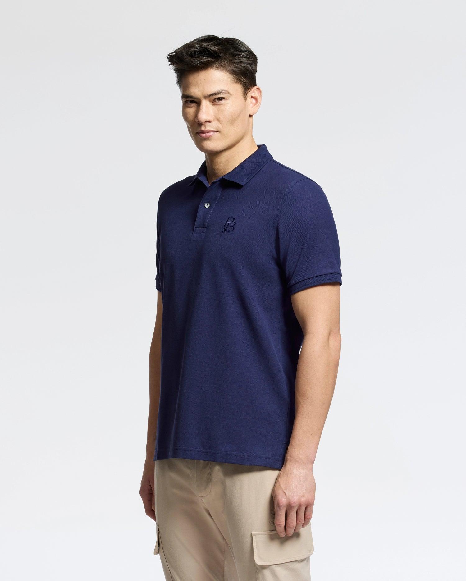 MENS NICHOLSON RIB COLLAR PIQUE POLO - B6K401F200 Male Product Image