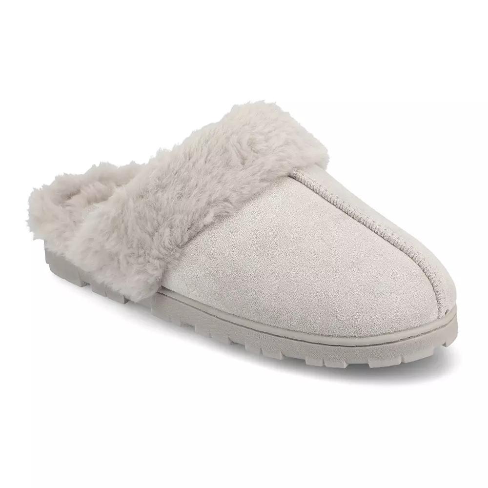 Journee Kalli Women's Slip-On Scuff Slippers, Size: XL (11/12), Gray Product Image