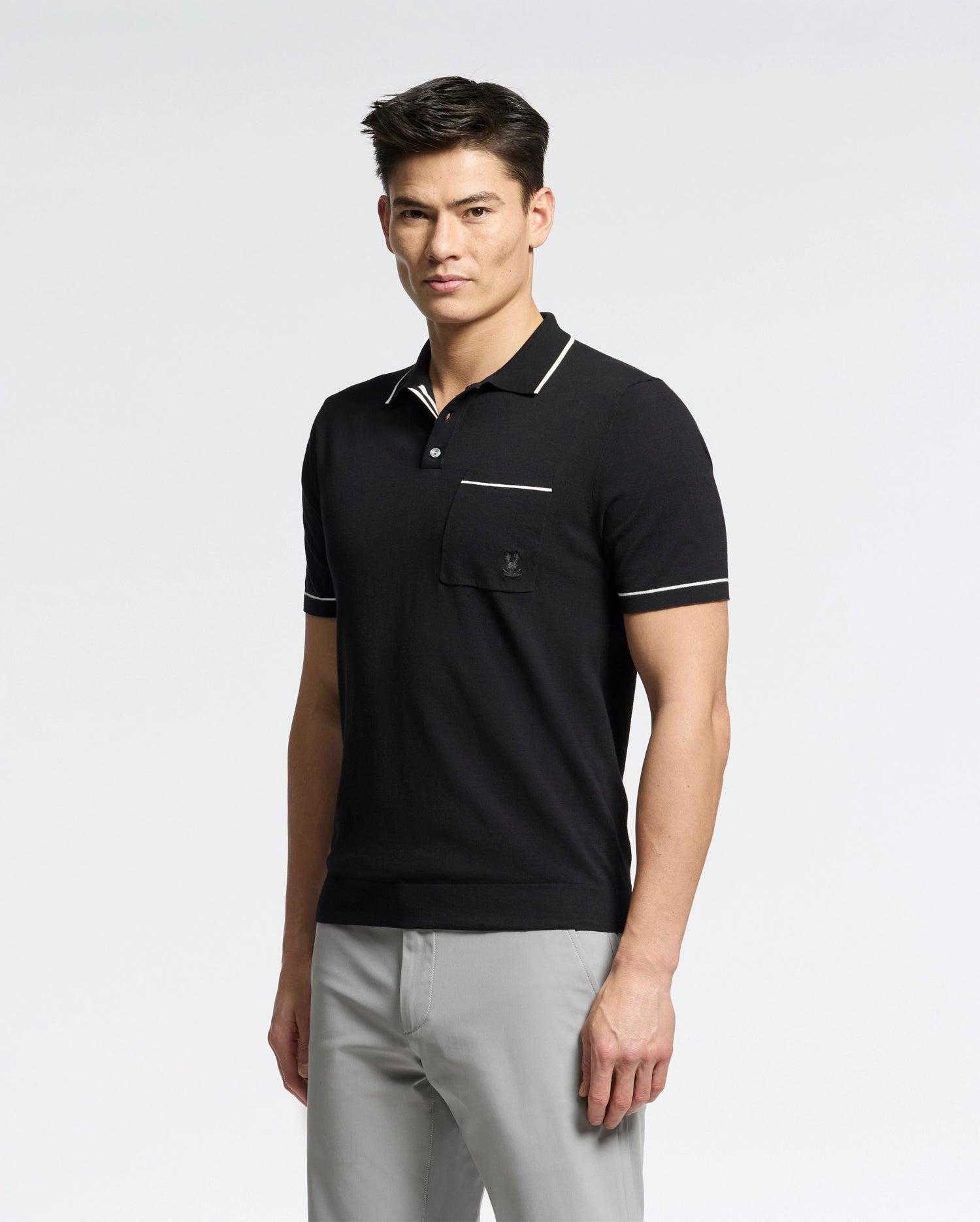 MENS LONGFORD FINE KNIT POLO - B6E500F200 Product Image
