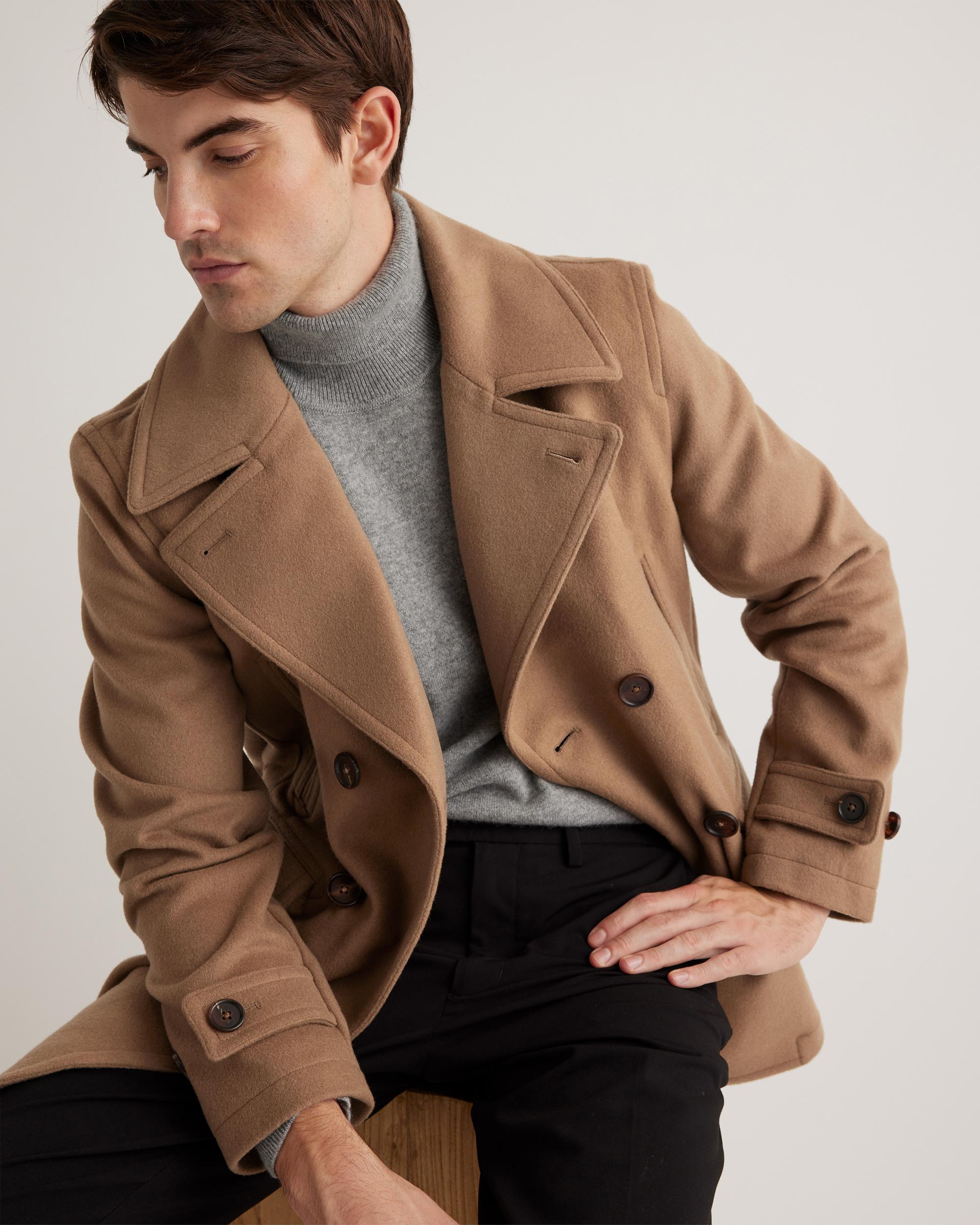 Quince | Men's Italian Wool Peacoat Wool/Nylon Product Image