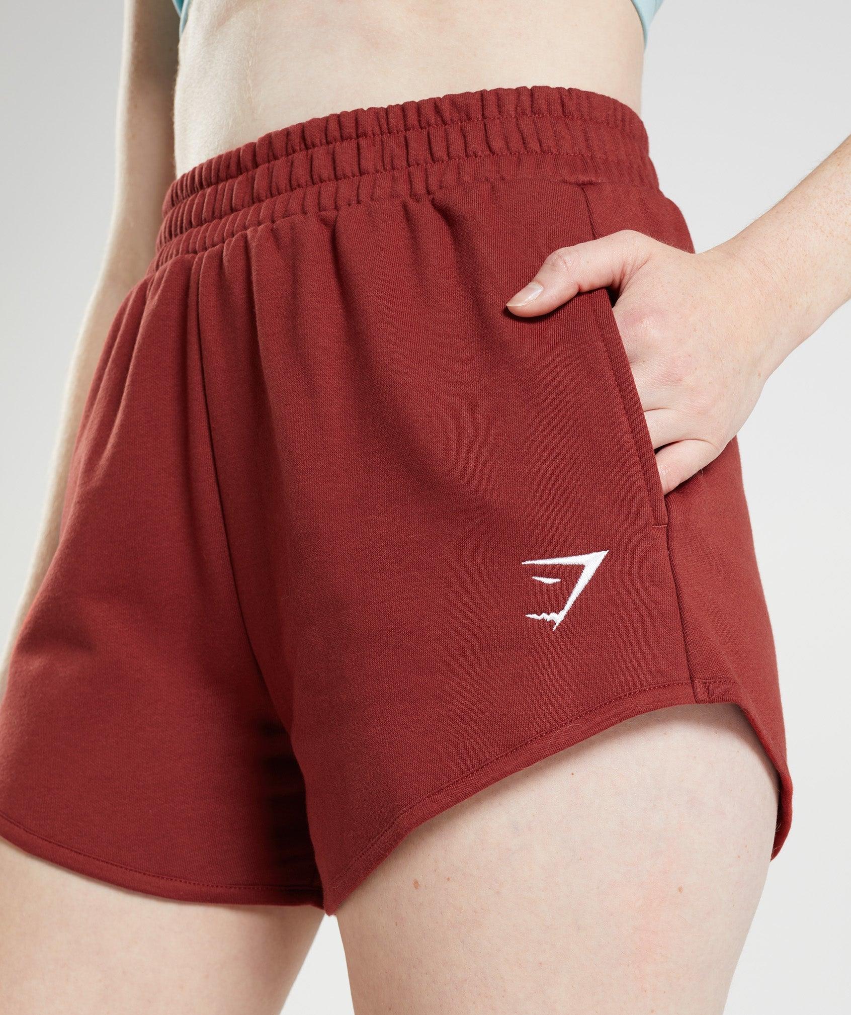Gymshark Training Sweat Shorts - Rosewood Red Female Product Image