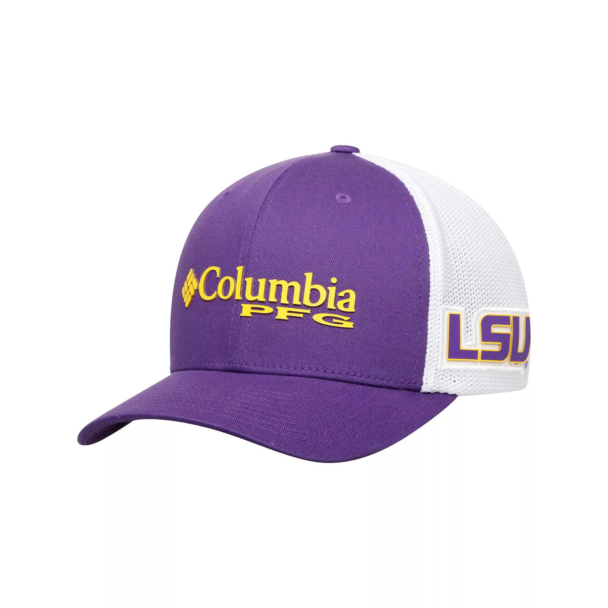 Men's Columbia Purple LSU Tigers Collegiate PFG Flex Hat,  Product Image
