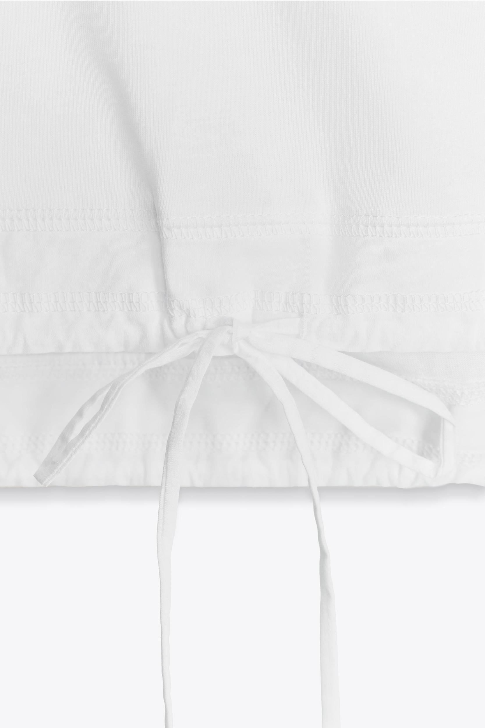 GATHERED COTTON T-SHIRT Product Image