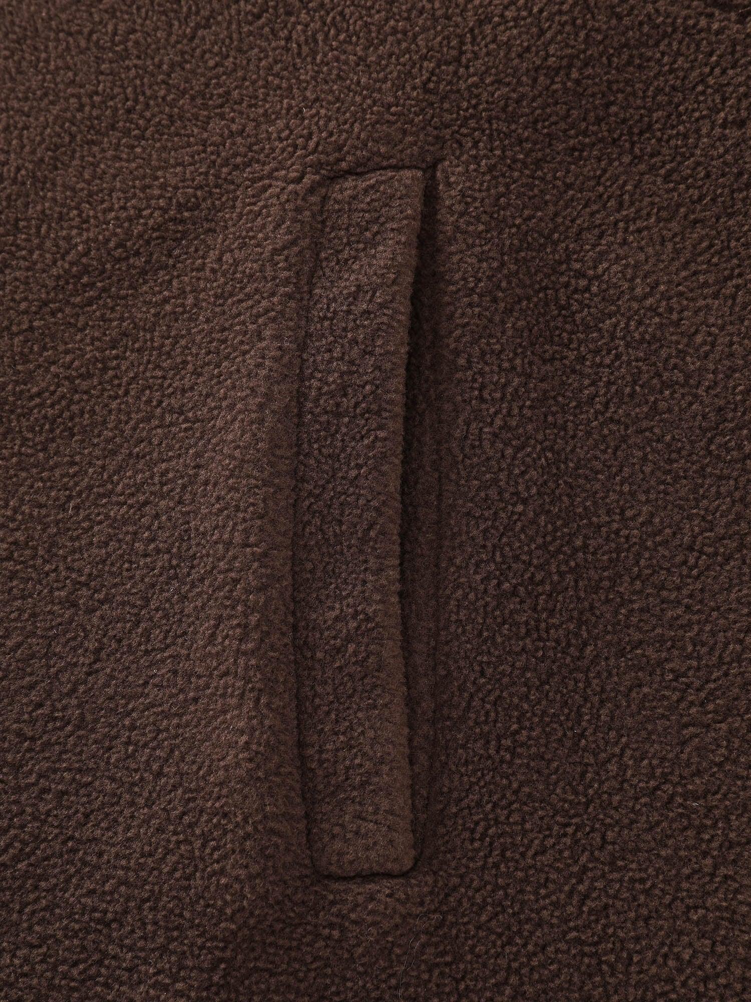 Dacron Drawstring Waist Zipper Sweatshirt Female Product Image