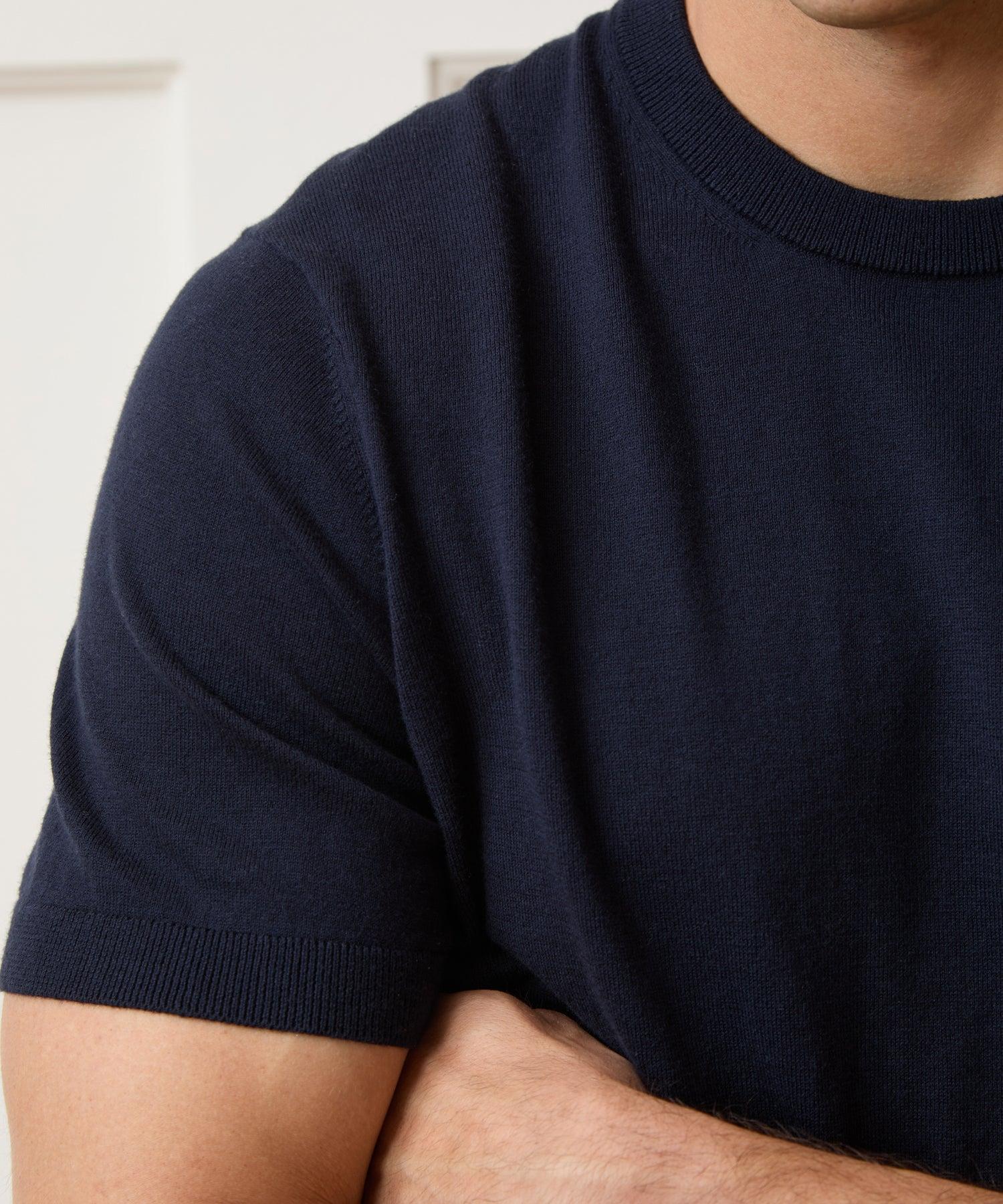 Cotton-Cashmere Sweater Tee Product Image