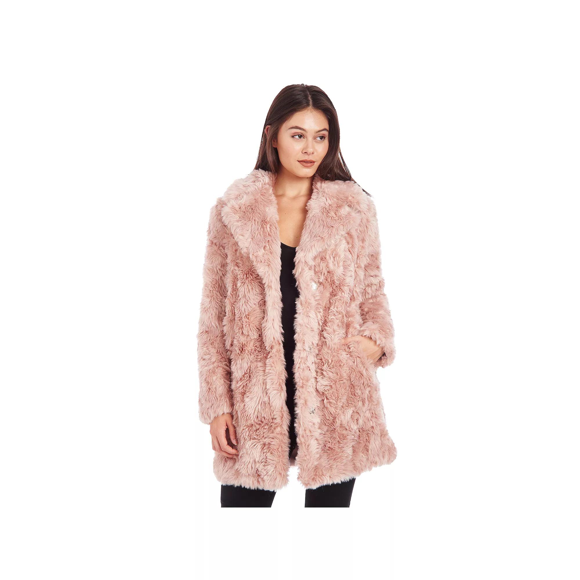 Womens Fleet Street Long Faux Fur Coat Product Image
