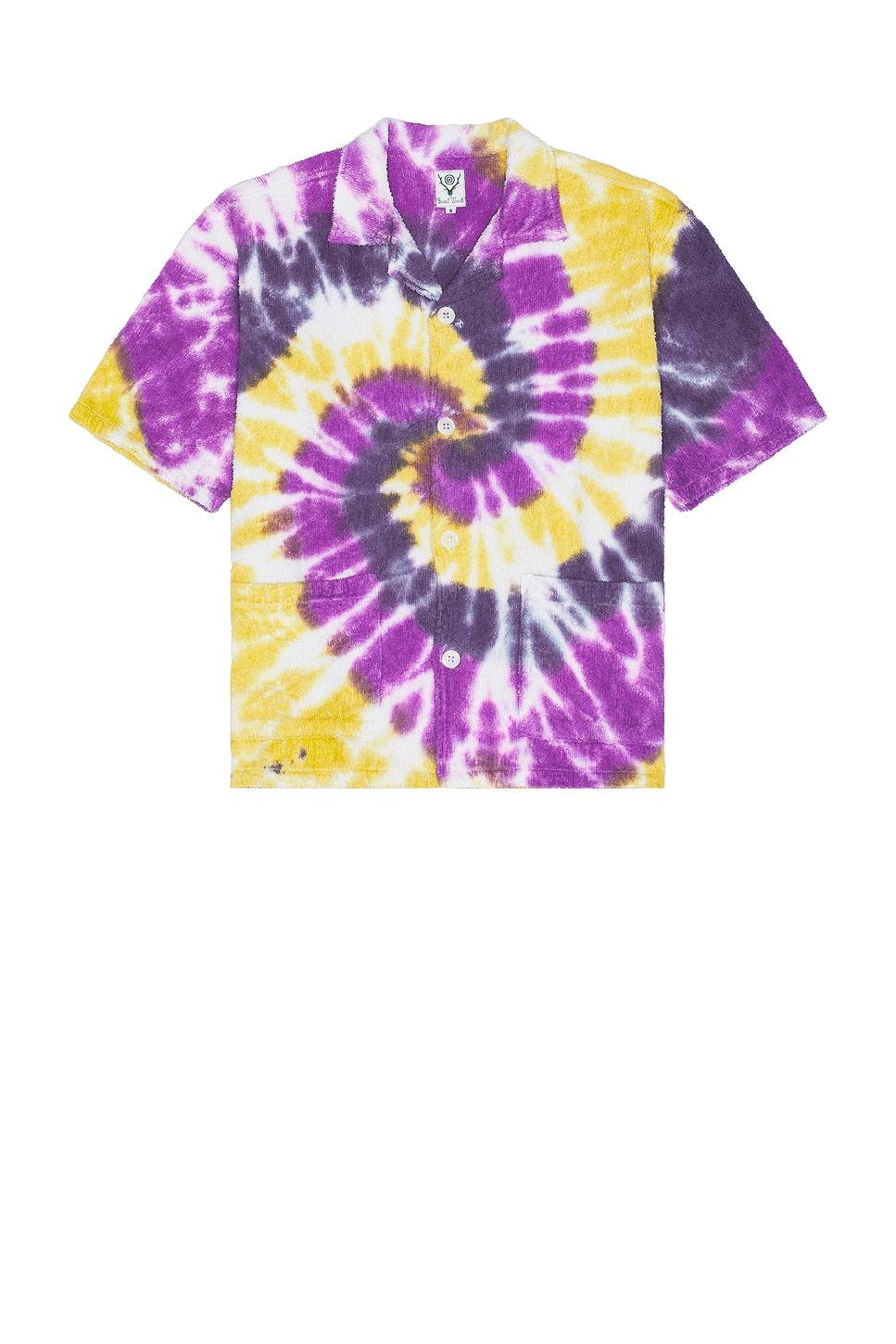 Cabana Shirt Cotton Pile Tie Dye Product Image