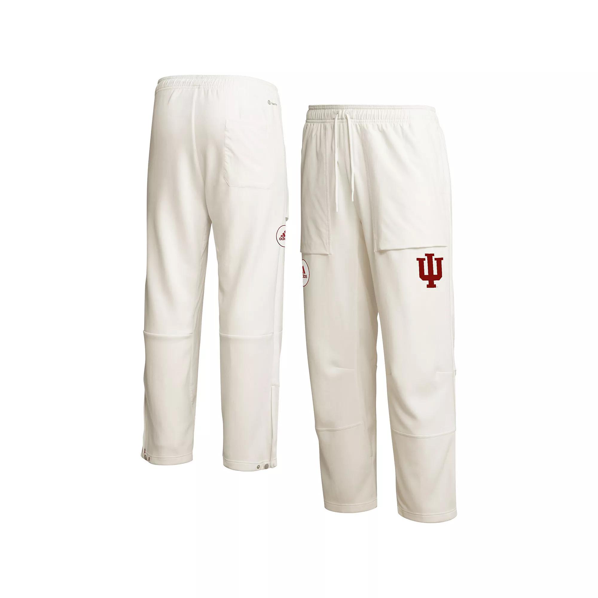 Men's adidas Cream Indiana Hoosiers Zero Dye AEROREADY Pants, Size: 2XL, Beige Product Image