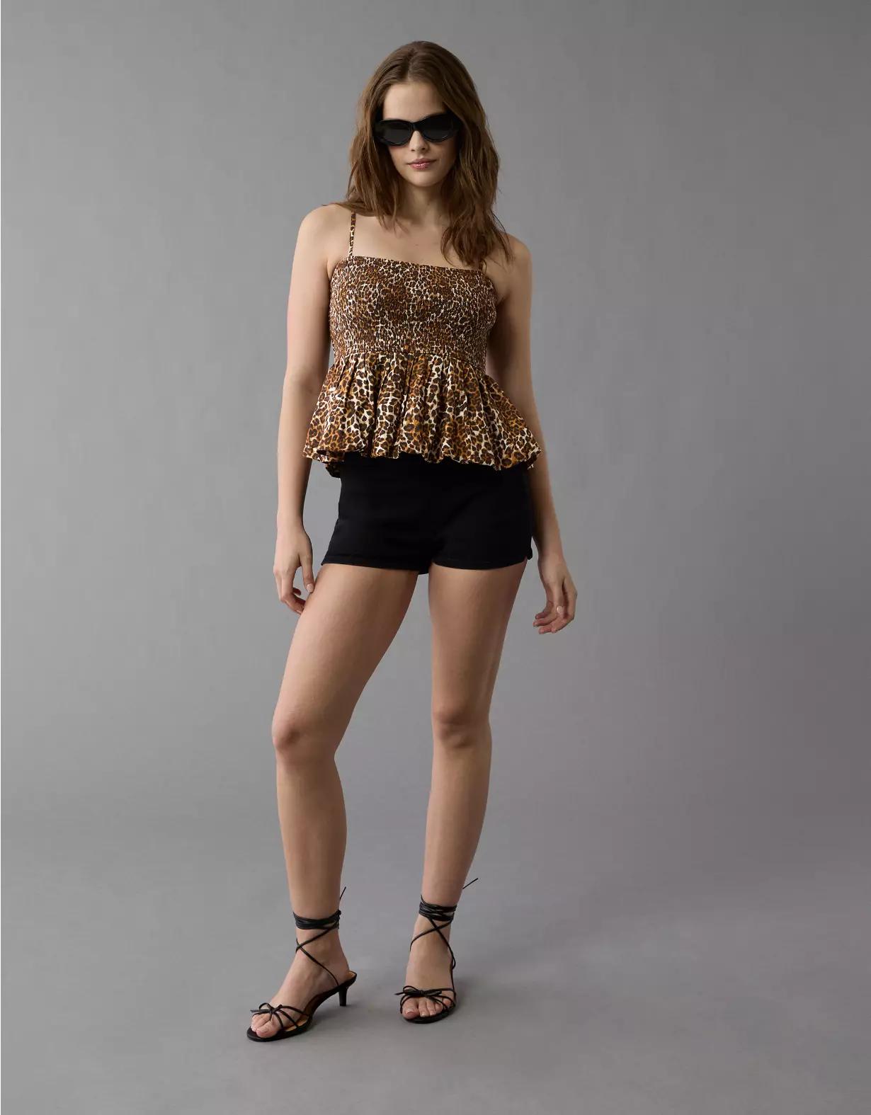 AE Smocked Bubble Tank Top Product Image