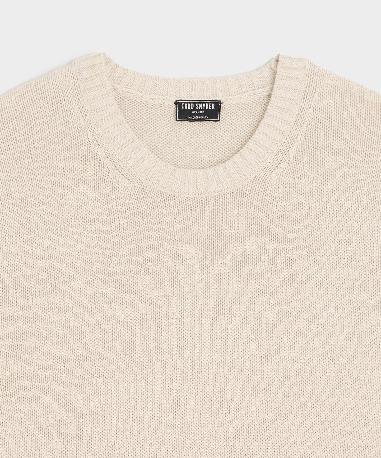Linen Crewneck Sweater Product Image