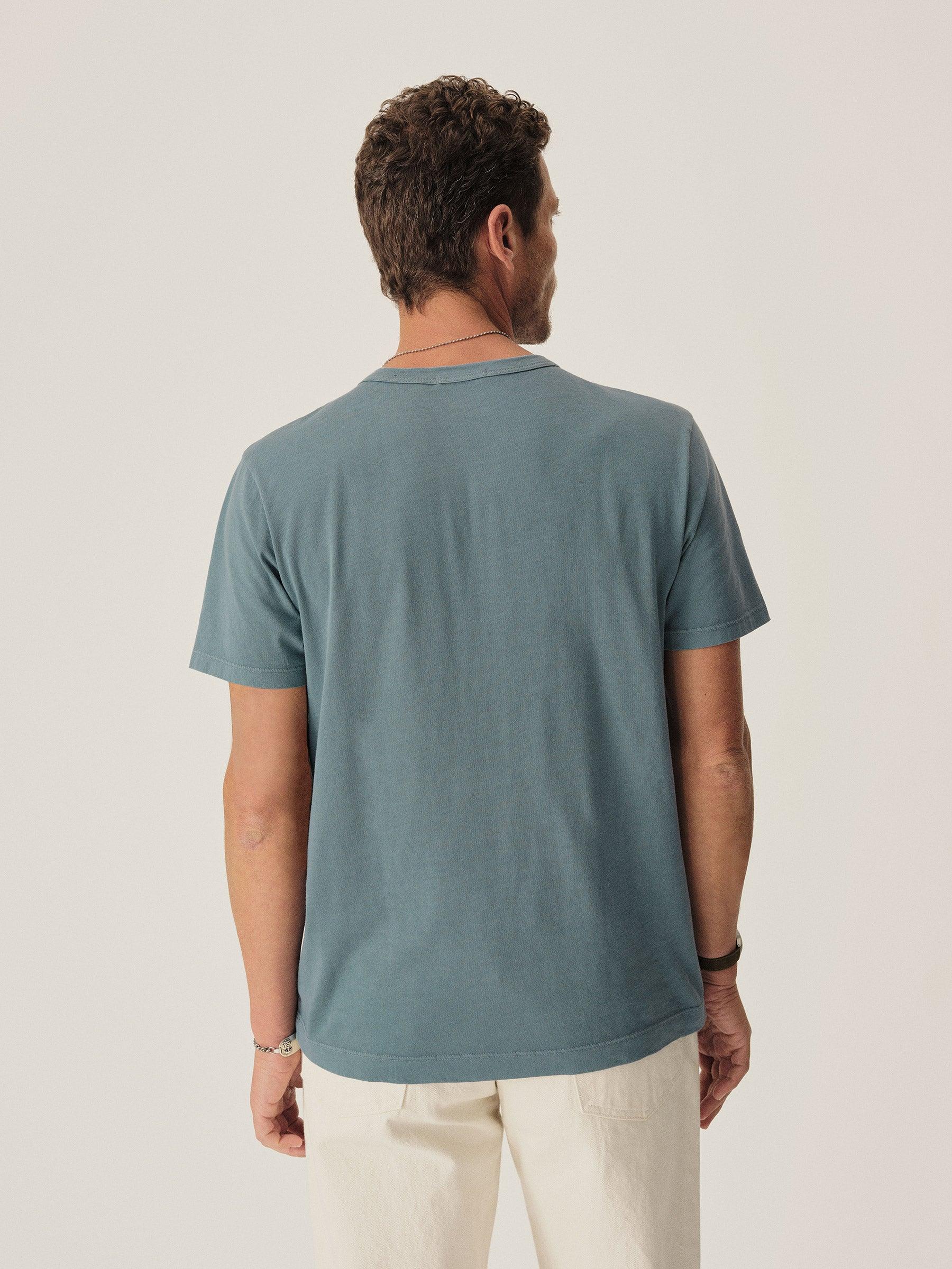 Slate Blue Venice Wash Pima Classic Tee Product Image