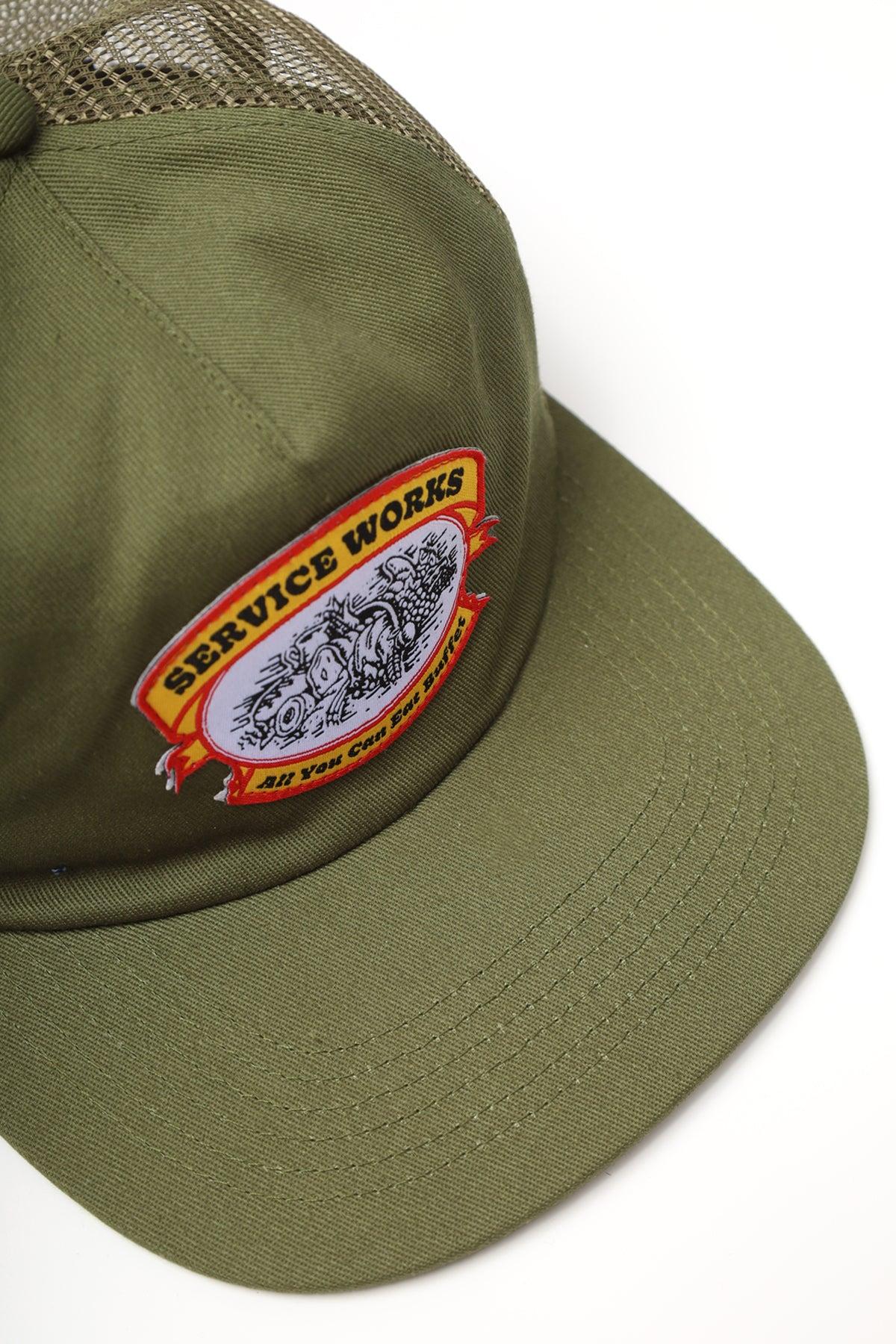 Service Works - All You Can Eat Trucker Cap -  Olive Product Image