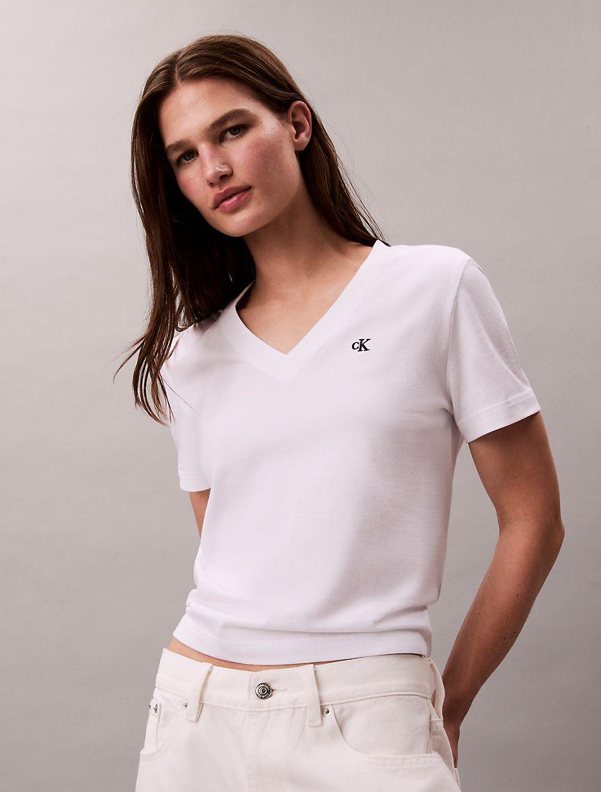 Archive Logo V-Neck T-Shirt  Product Image