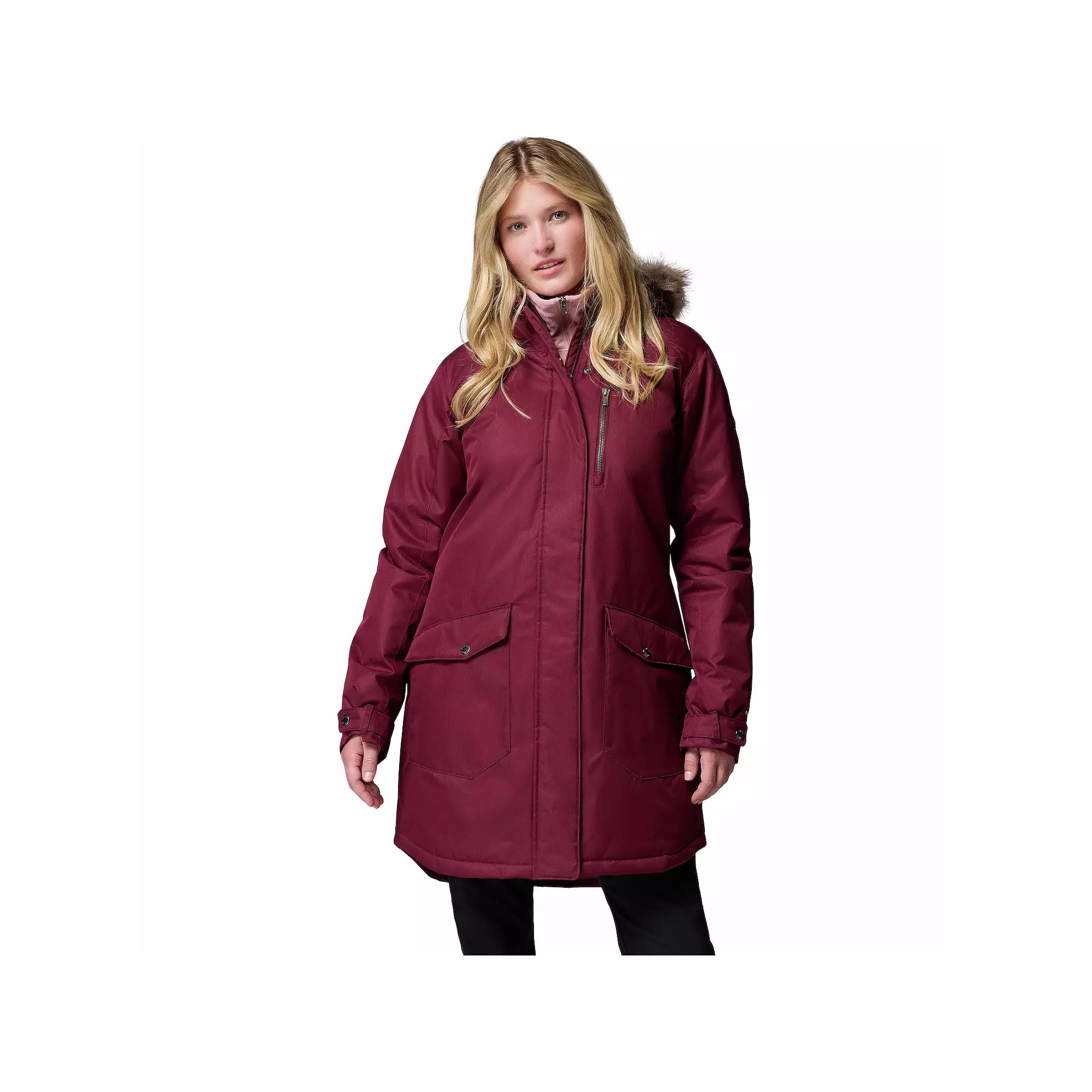 Women's Columbia Suttle Mountain Faux Fur Long Insulated Jacket,  Product Image