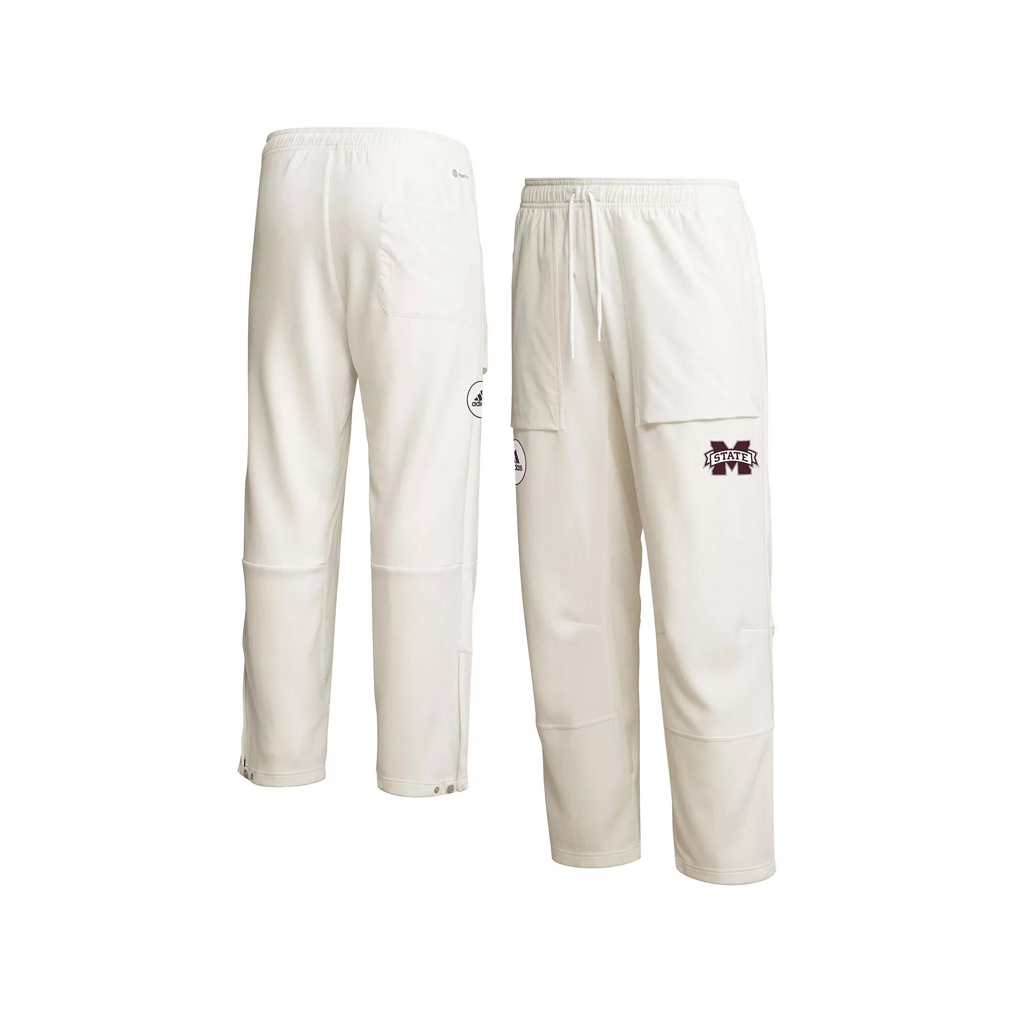 Men's adidas Cream Mississippi State Bulldogs Zero Dye AEROREADY Pants,  Product Image