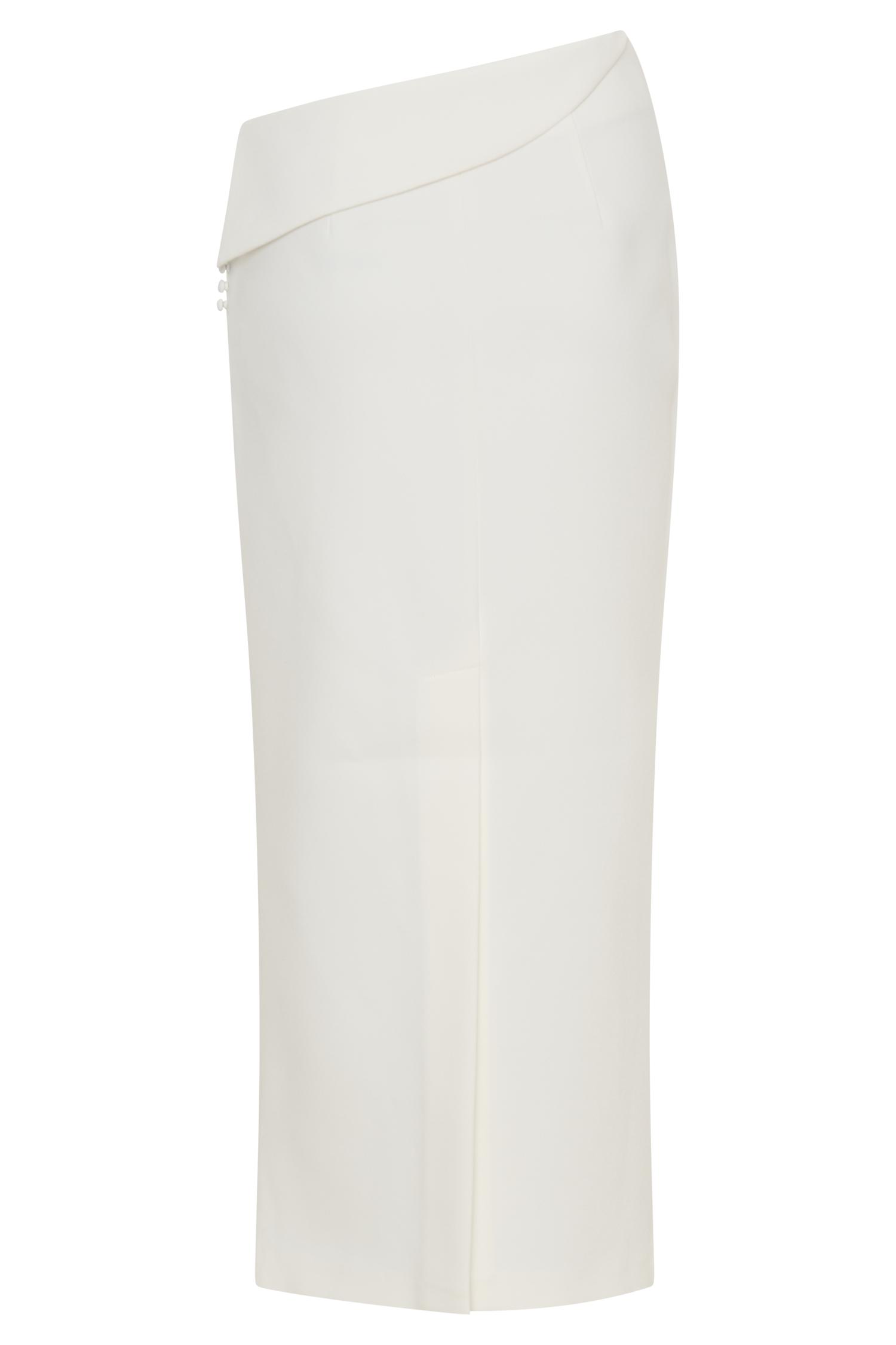 Astrid Suiting Midi Skirt - White Product Image