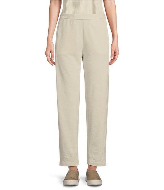 Eileen Fisher Garment Dyed Terry Slouchy Ankle Pants Product Image