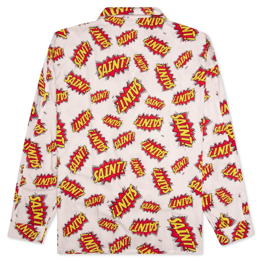Pow Pajama Shirt - White Male Product Image