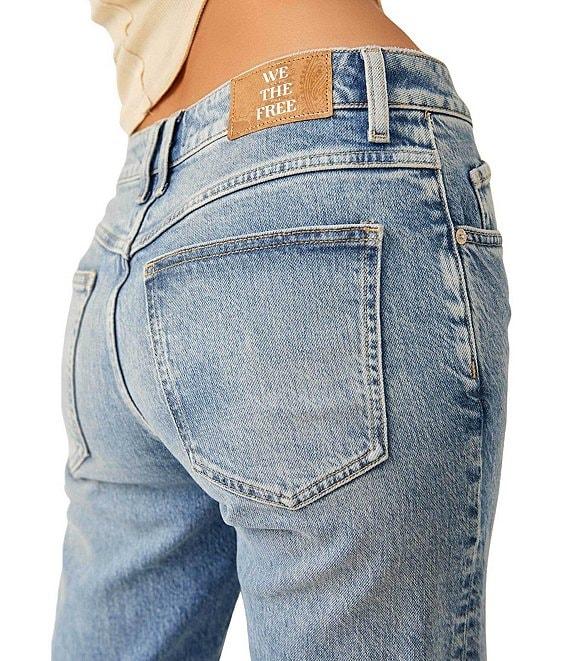 Free People Risk Taker High Rise Straight Leg Jeans Product Image