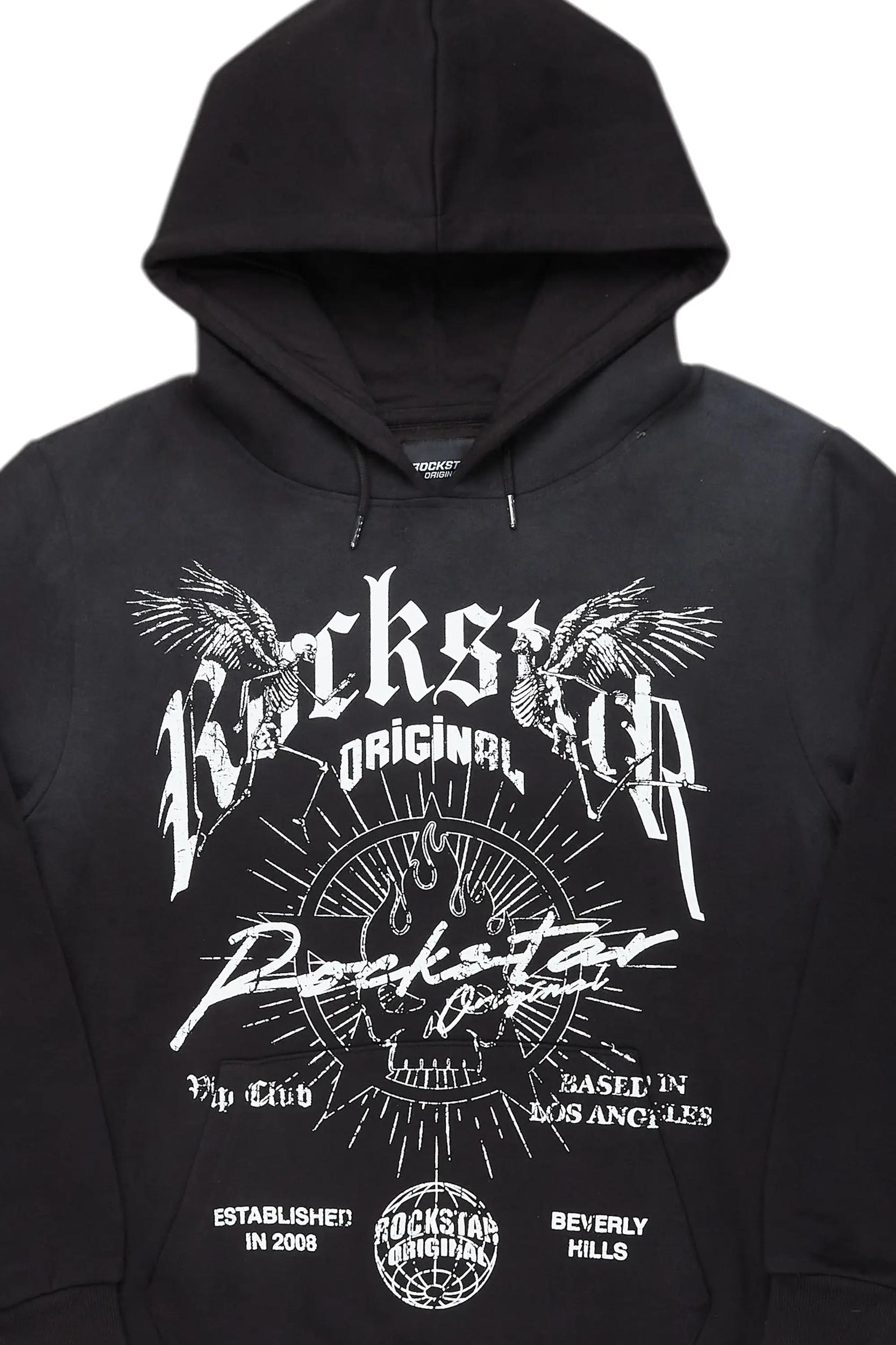 Labriana Black Oversized Hoodie Female Product Image