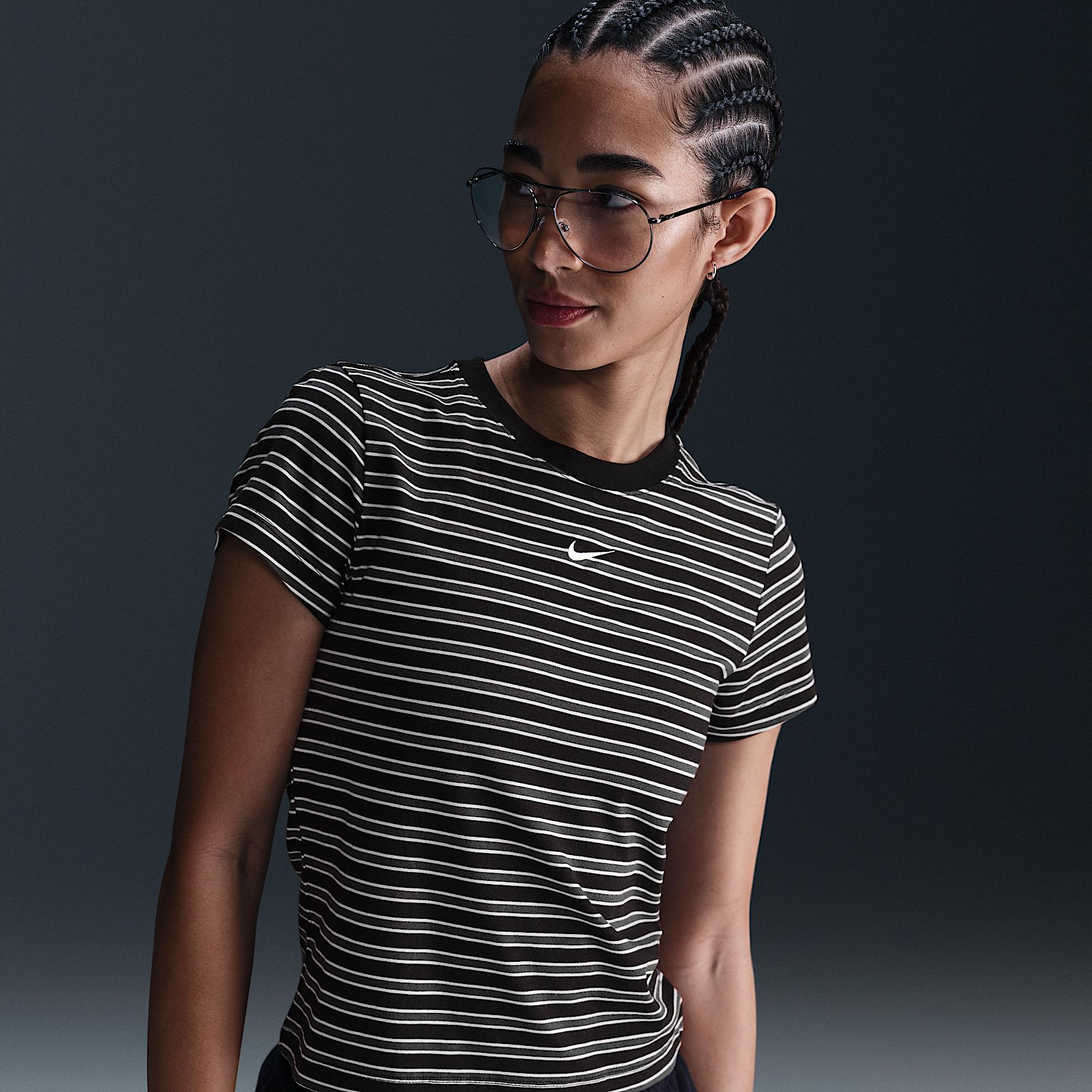 Nike Sportswear Chill Knit Women's Slim Striped T-Shirt Product Image