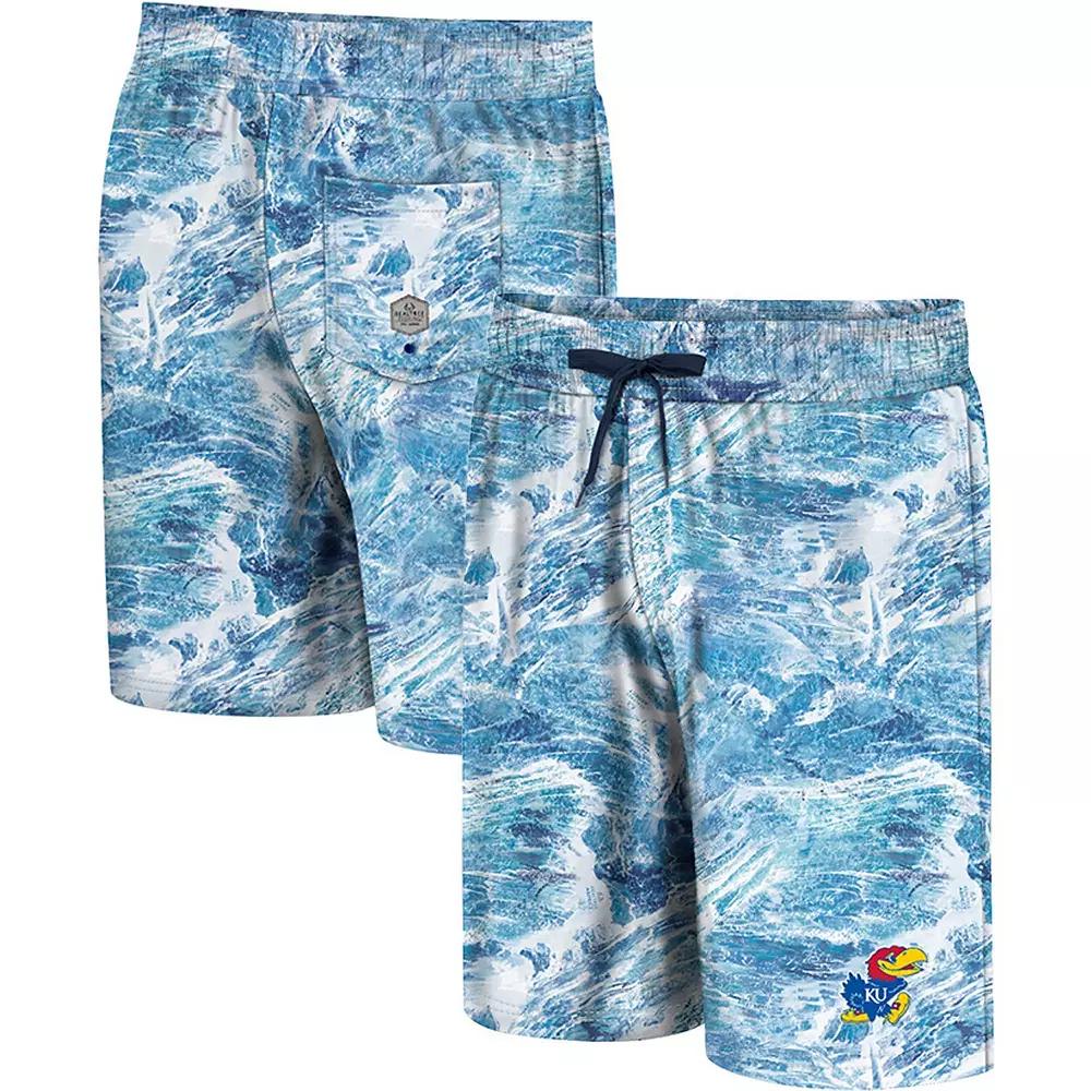 Men's Colosseum Blue Kentucky Wildcats Realtree Aspect Ohana Swim Shorts, Size: Small Product Image