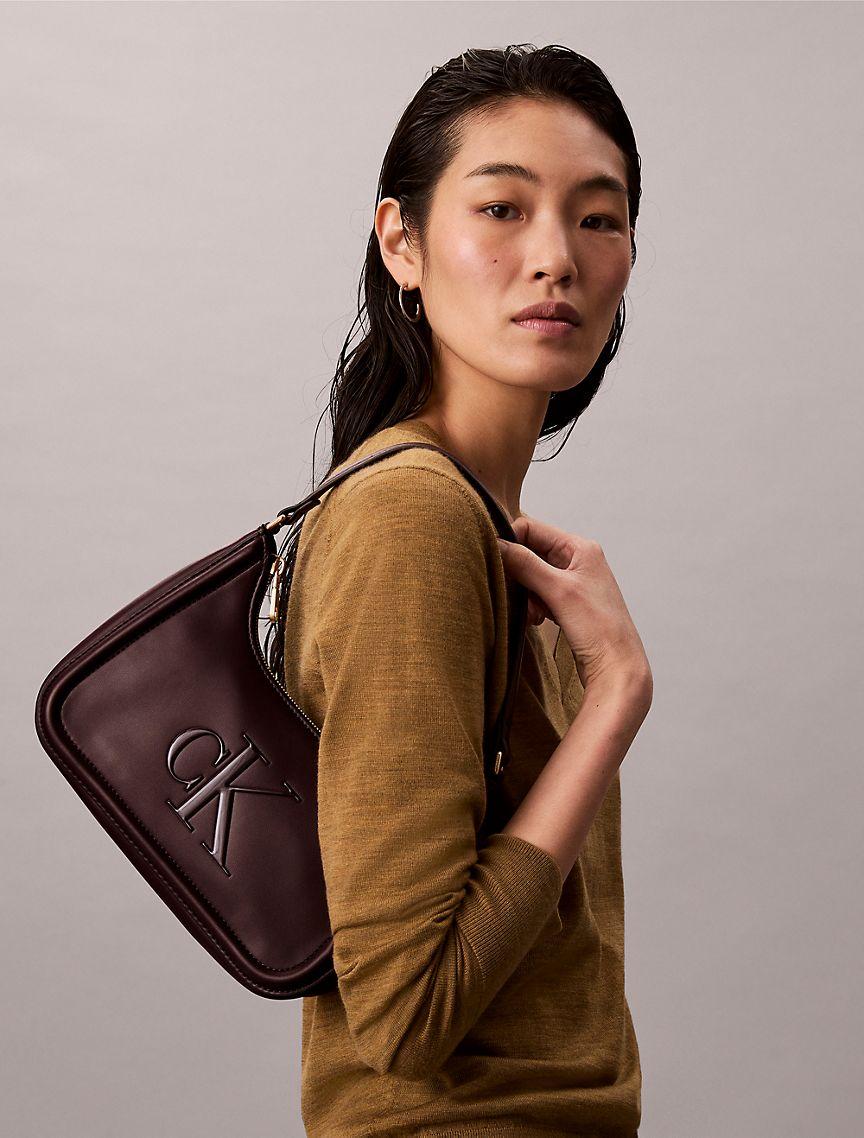 Embossed Monogram Logo Shoulder Bag Product Image