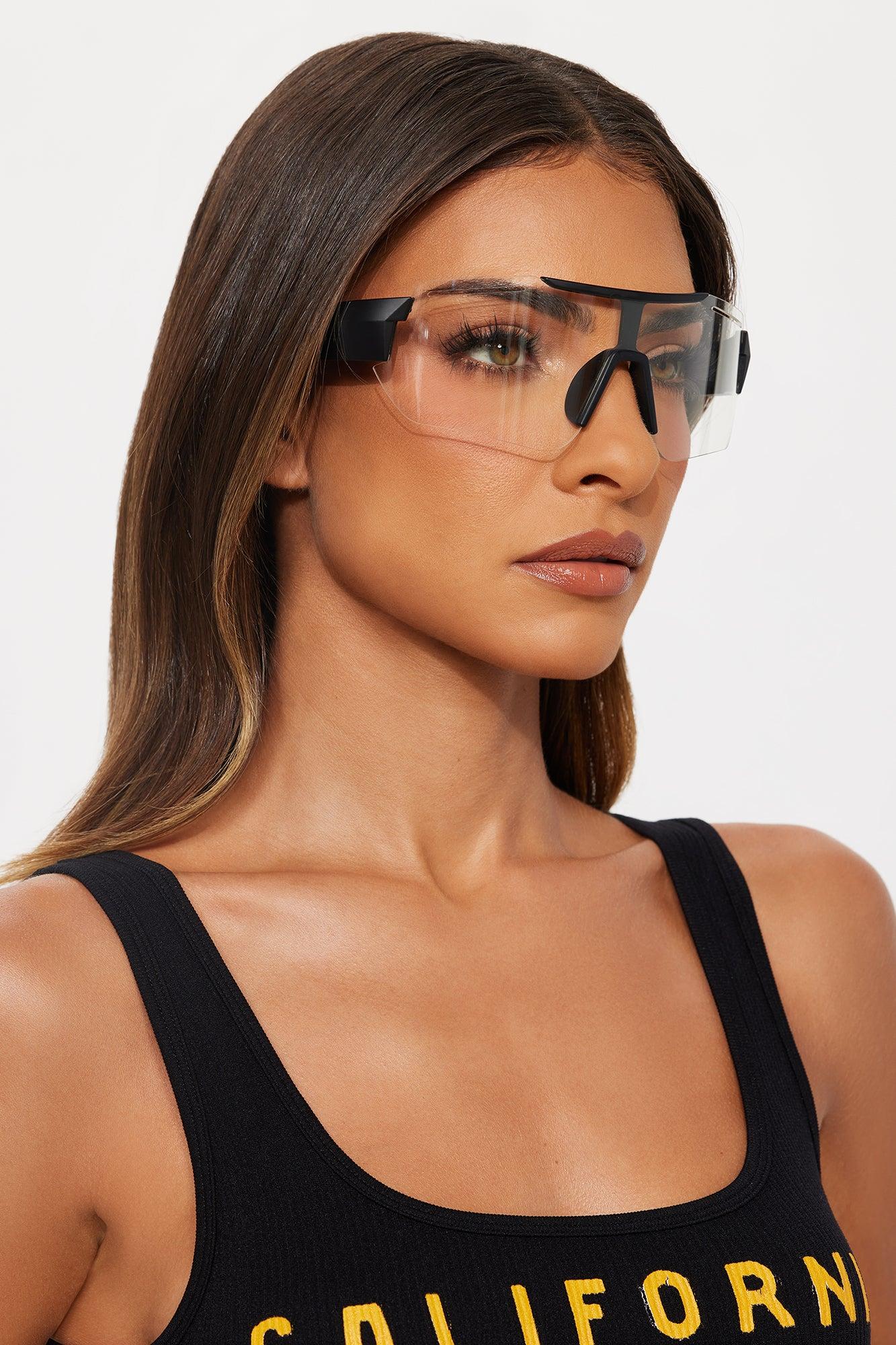 IRL Clear Shield Glasses - Clear Female Product Image