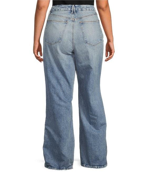 Good American Plus Size Good Skate High Rise Wide Leg Jeans Product Image