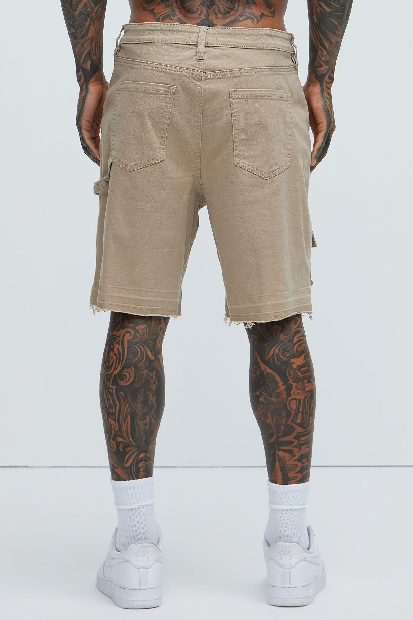 Marcus Cargo Relaxed Shorts - Tan Product Image