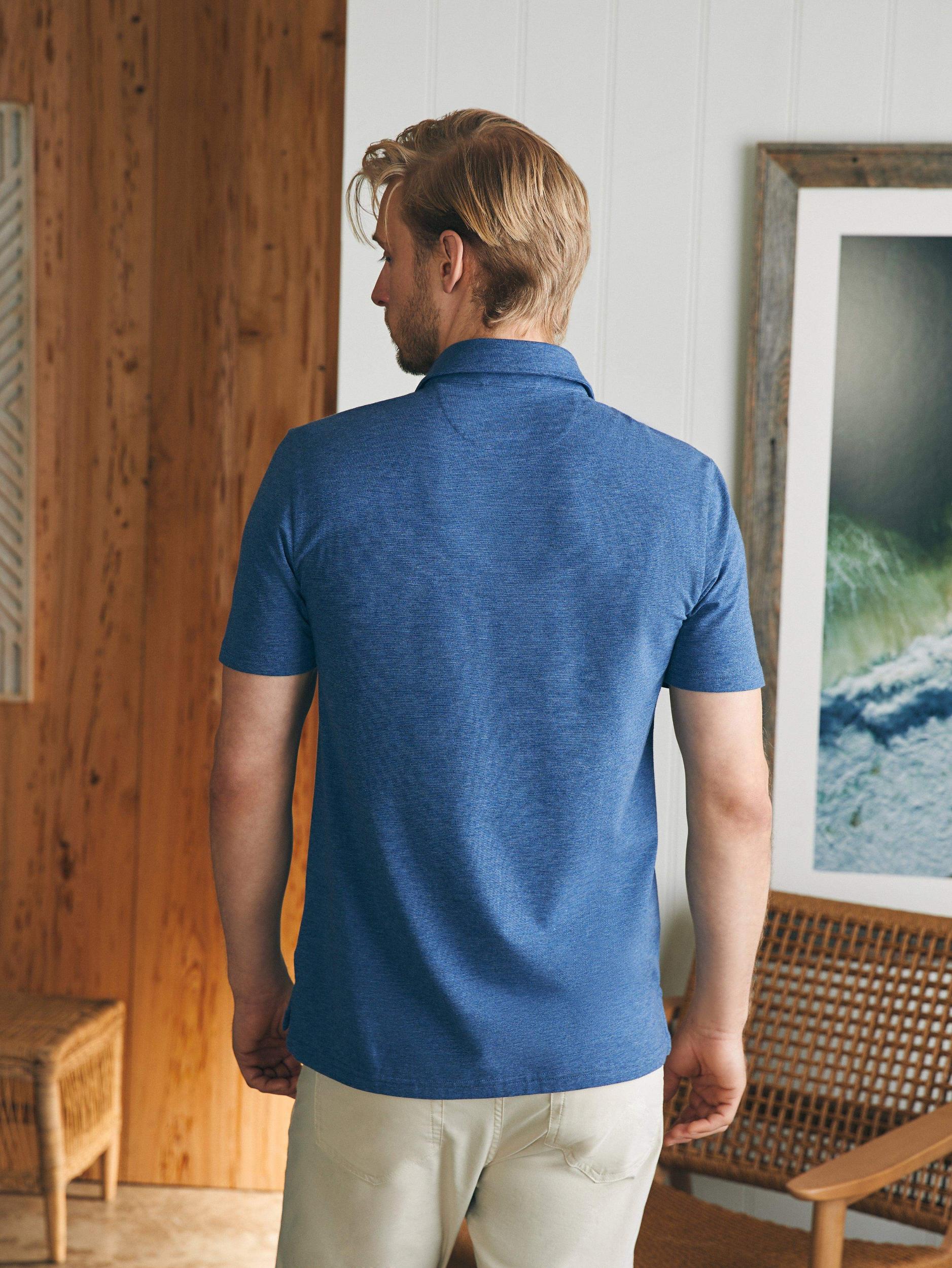 Short-Sleeve Movement™ Polo Shirt - Sea Navy Heather Male Product Image