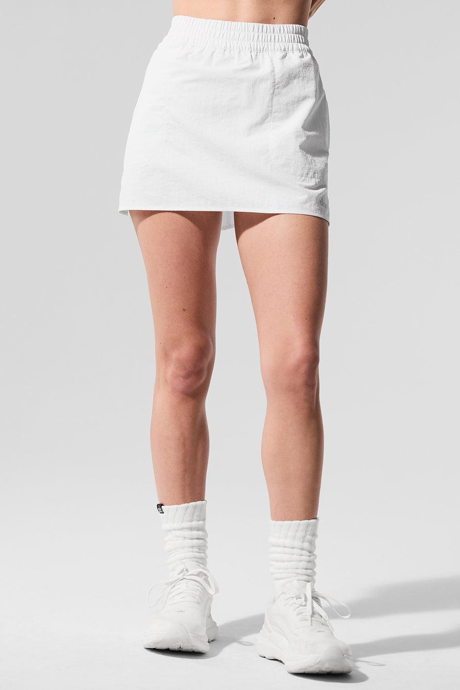 Alumni Tennis Skirt - White Female Product Image