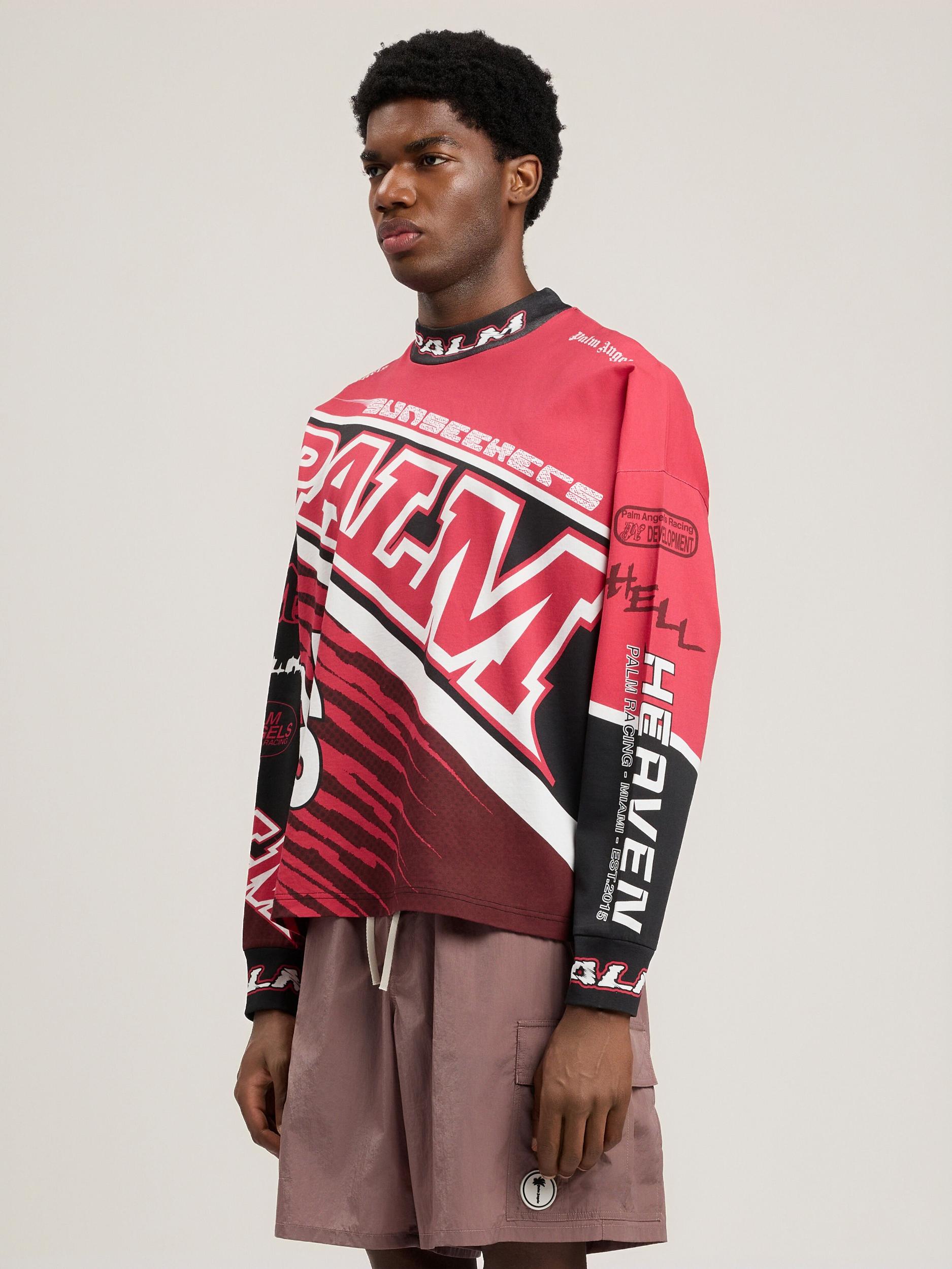 Racing Loose Long-Sleeved T-Shirt Product Image