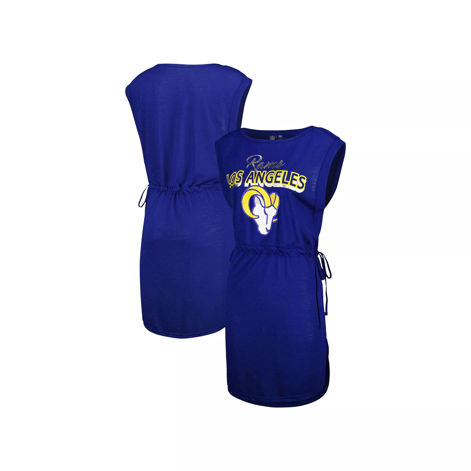 Women's G-III 4Her by Carl Banks Royal Los Angeles Rams G.O.A.T. Swimsuit Cover-Up,  Product Image