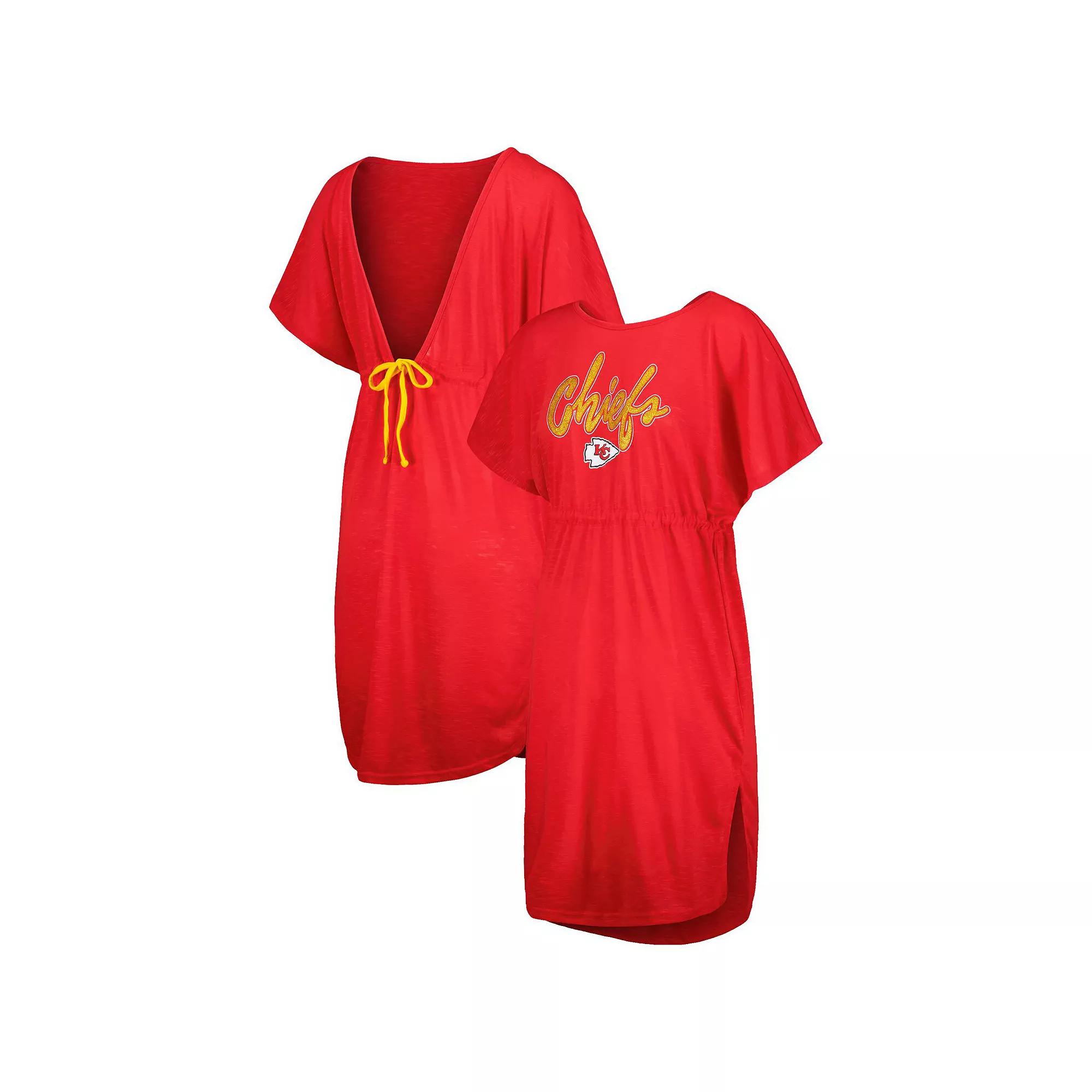 Women's G-III 4Her by Carl Banks Red Kansas City Chiefs Versus Swim Cover-Up,  Product Image