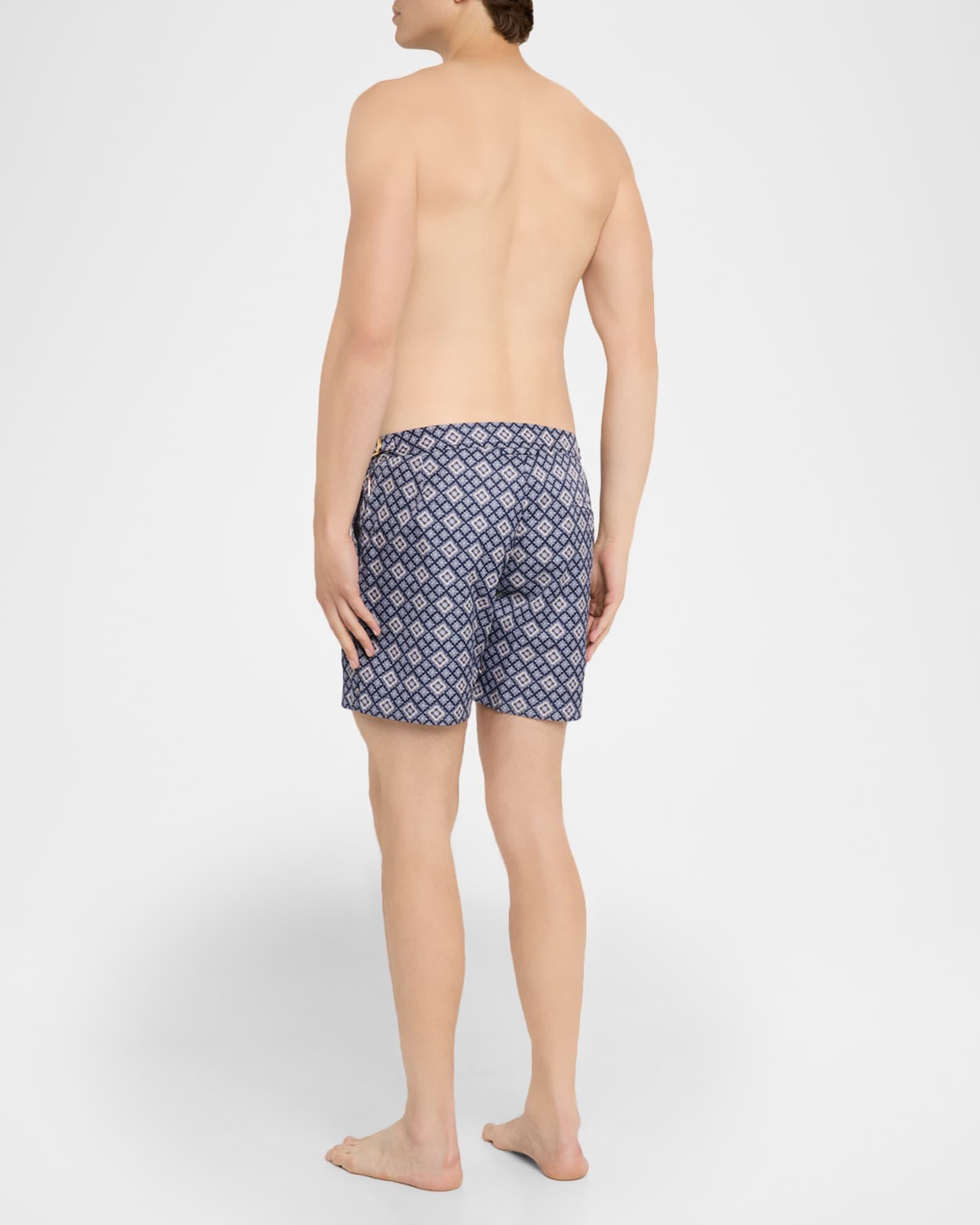 Men's Bulldog Pasisley Mid-Length Swim Shorts Product Image
