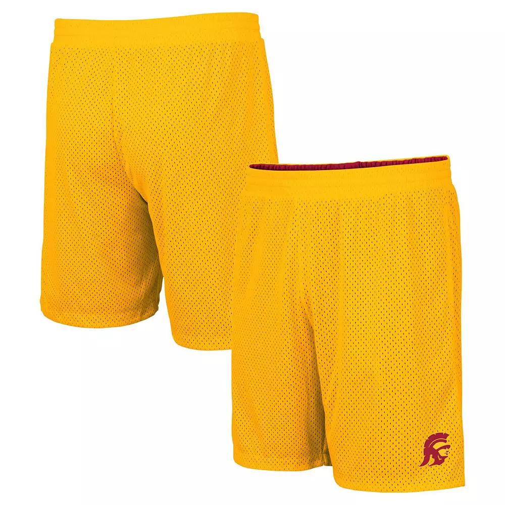 Men's Colosseum Cardinal/Gold USC Trojans Wiggum Reversible Wordmark Shorts, Size: XL, Red Product Image