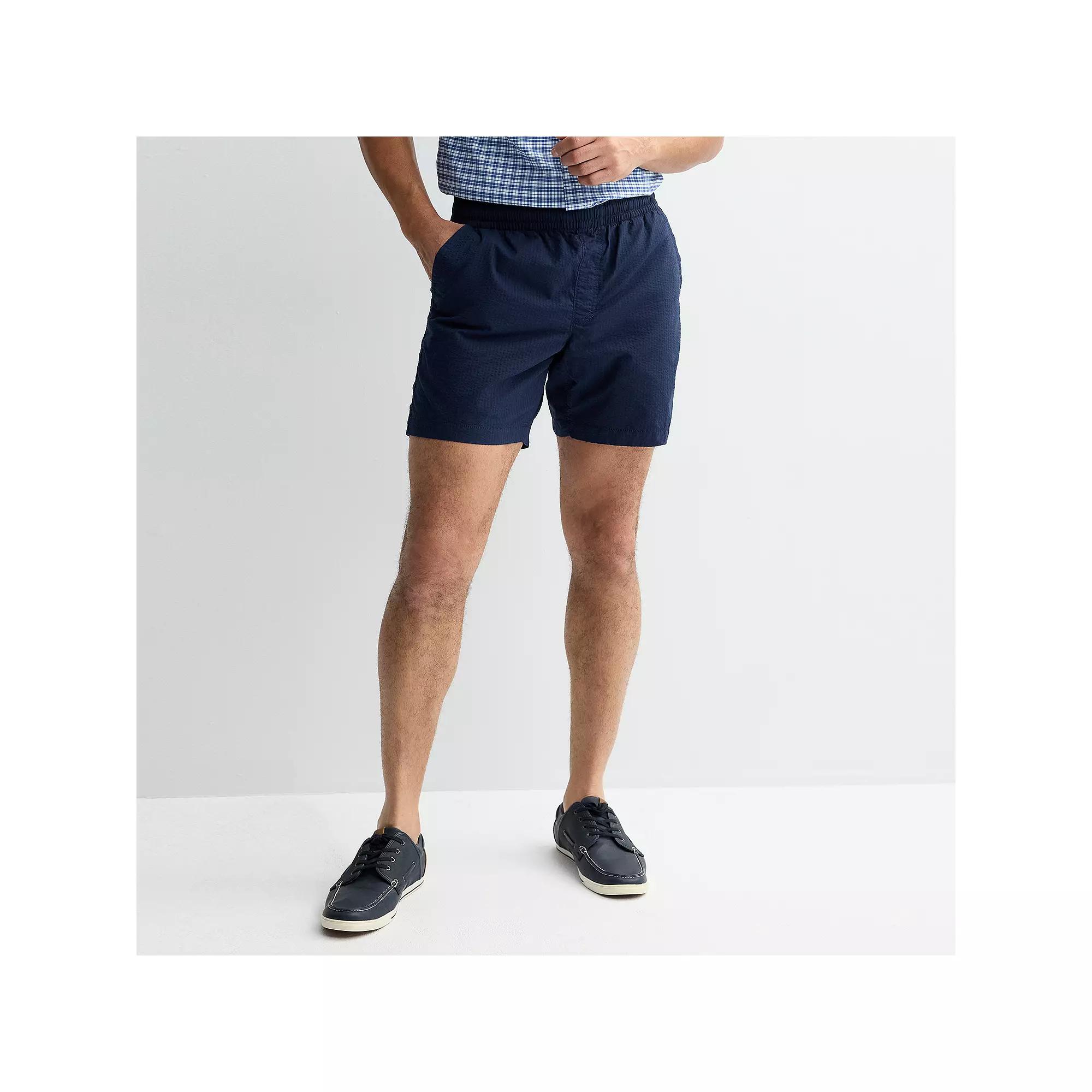 Men's Sonoma Goods For Life® 7" Everyday Pull-On Shorts, Size: XS 7 IN, Blue Seersucker Product Image