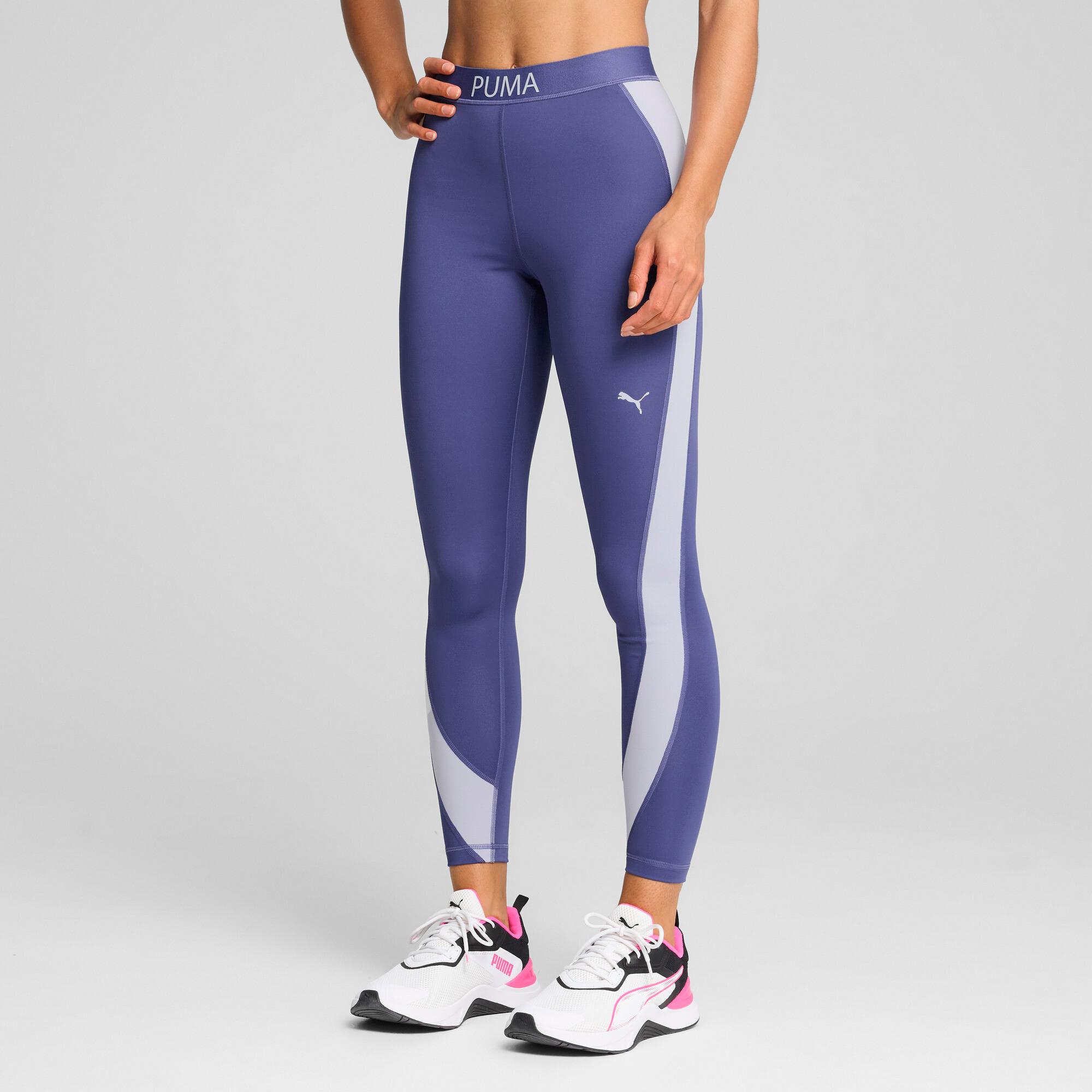 PUMA STRONG High-Waisted 7/8 Color Block Women's Tights Product Image