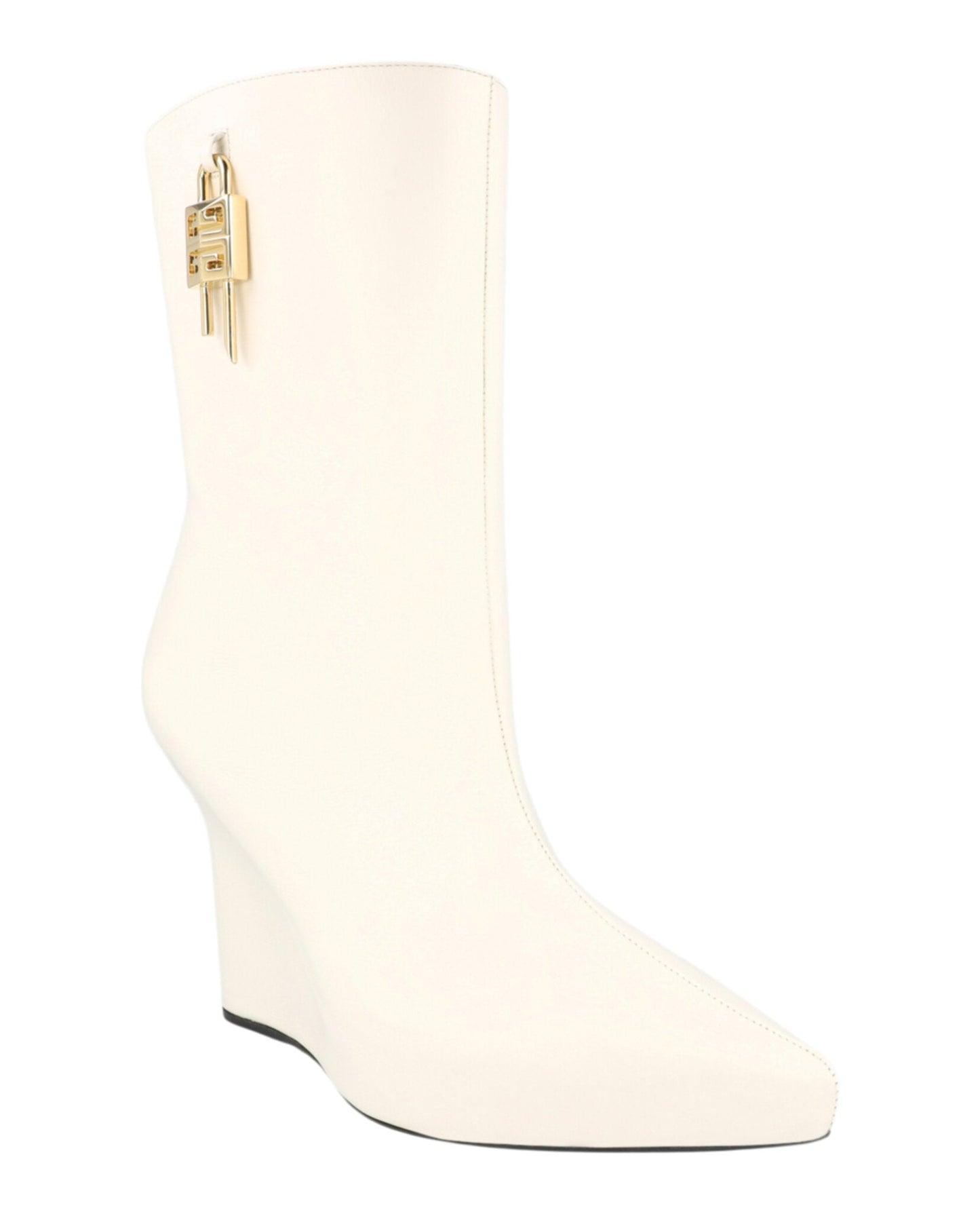 Givenchy G-Lock Leather Wedge Boots Female Product Image