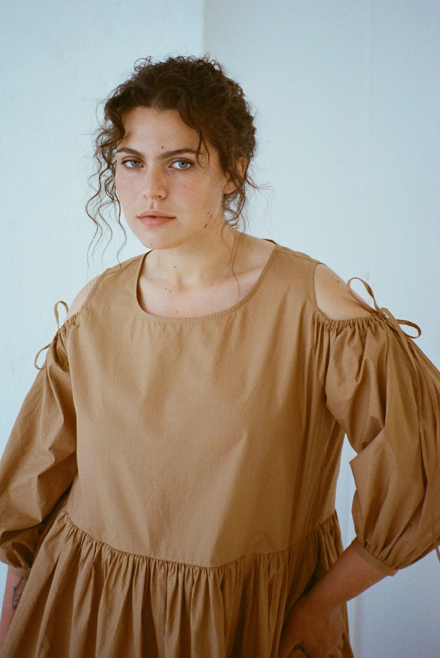 Amber Dress - Iced Coffee Product Image