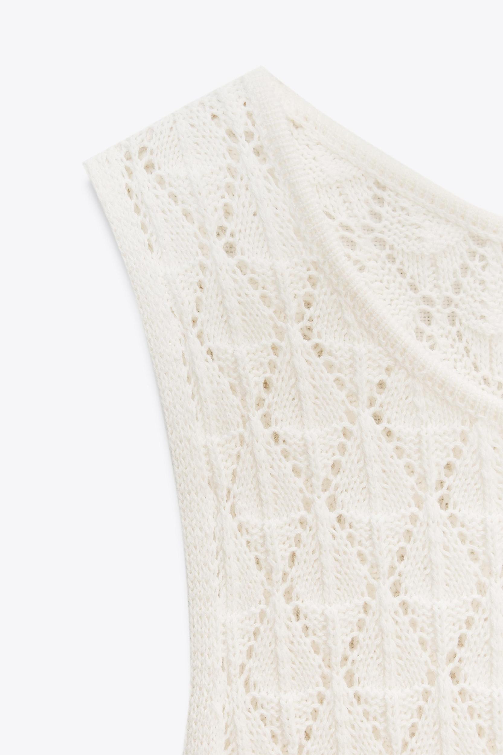 CUTWORK HALTER SHORT DRESS Product Image